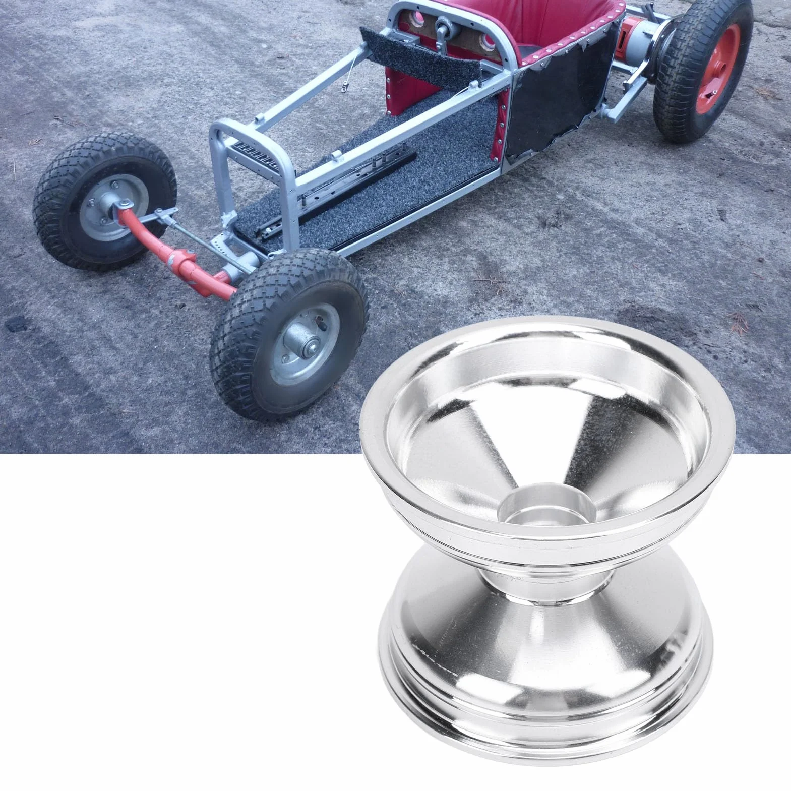 Piasta Koła Przedniego Aqxreight 10x4,50-5 z Materiałem ze Stopu Aluminium do ATV UTV, Obręczy Koła Gokartowego, Trwała i Odporna na erozję, łatwa w Montażu