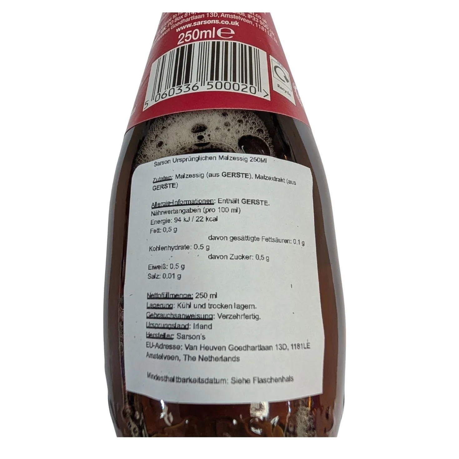 Sarson's Oryginalny ocet słodowy 250 ml