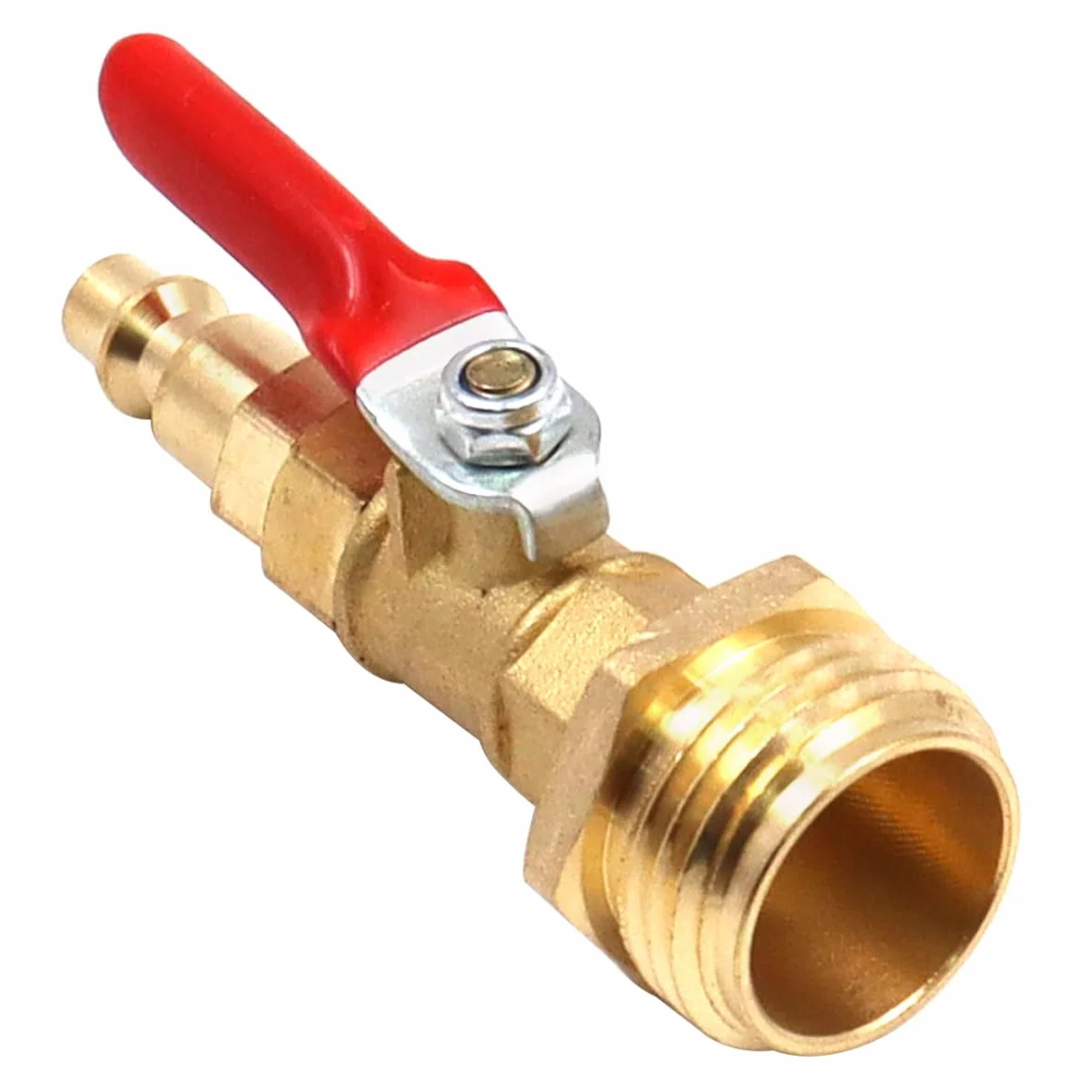 Winterize Blowout Adapter z 1/4 '' męskim szybkim połączeniem i 3/4'' męskim gwintem GHT RV Blowout połączonym z zaworem