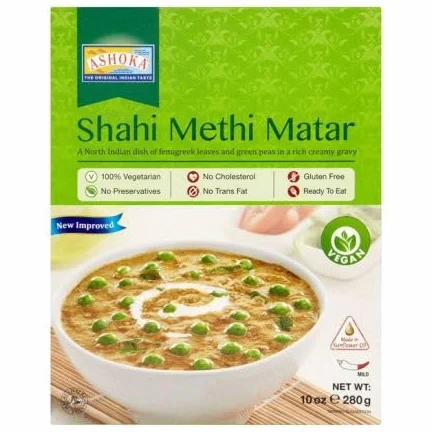 Gotowe Indyjskie danie Shahi Matar firmy Ashoka 280g