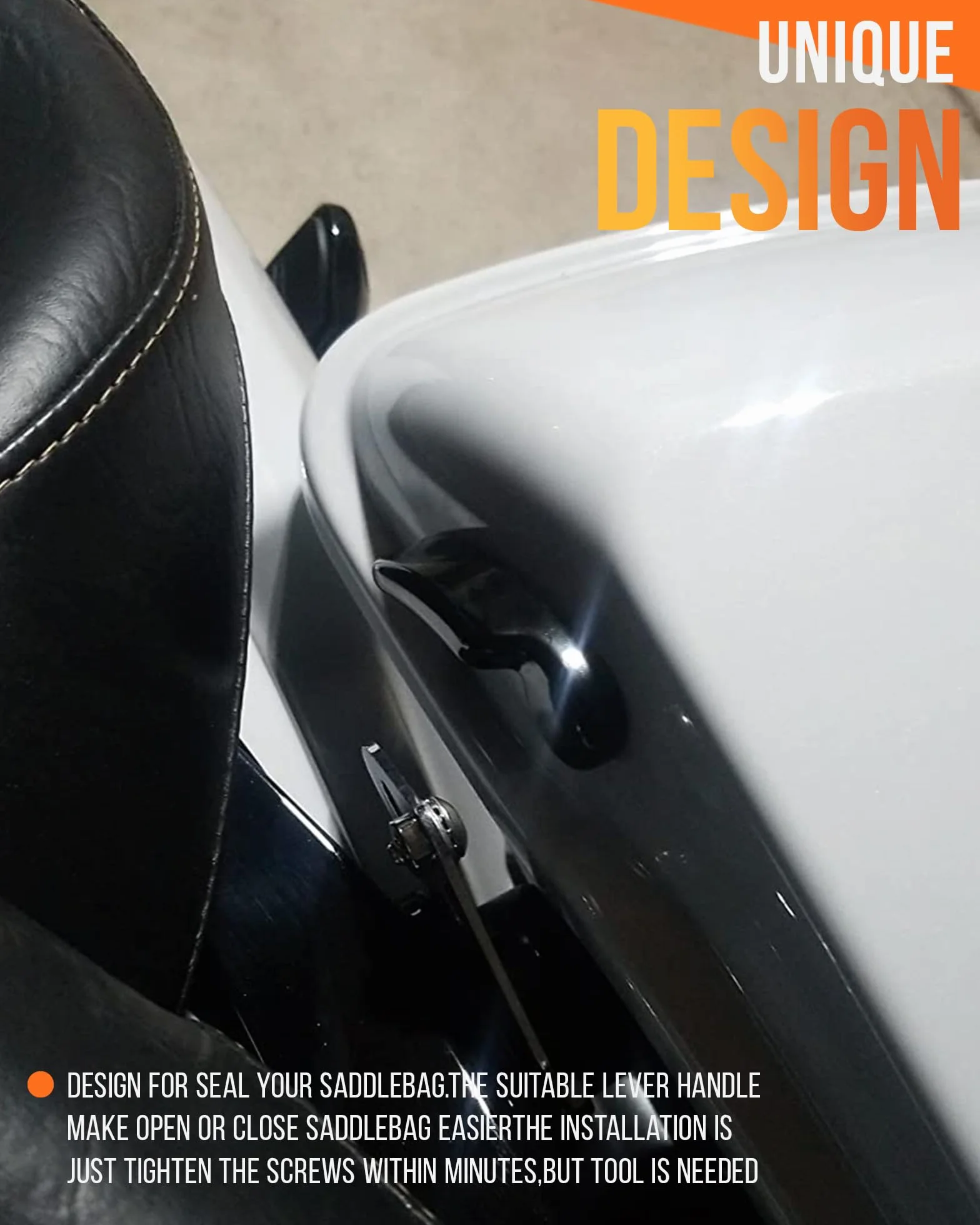 Czarne aluminiowe podnośniki pokrywy torba siodłowa zestaw zatrzaskowy dźwignia uchwytu kompatybilna z Harley Davidson 2014-2023 Touring Street Glide, Road King, Road Glide, Electra Glide