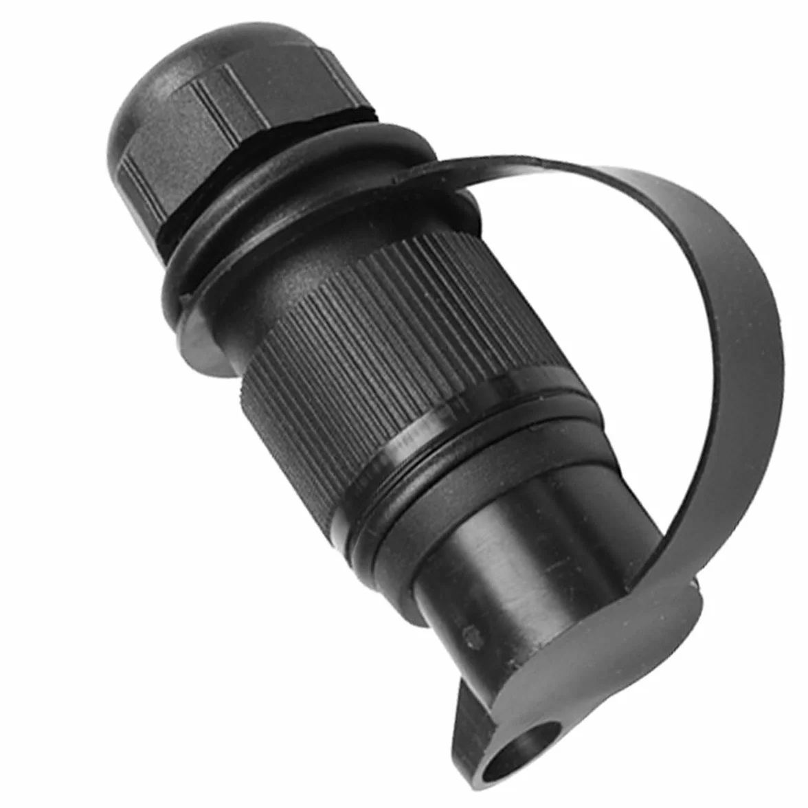 1 x wtyczka do przyczepy, 3-biegunowa, płaska, trójbiegunowa, 12 V, traktor, 3-biegunowa wtyczka z płaskim przyłączem wtykowym