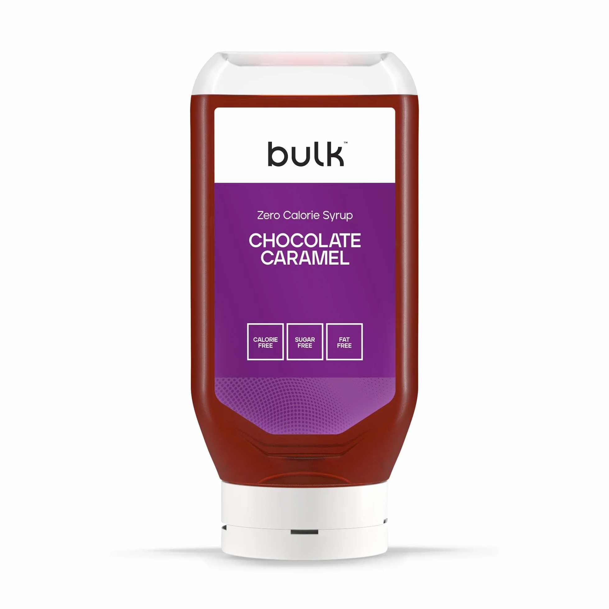 Bulk Syropy o zerowej kaloryczności, Bez cukru, Karmelowa czekolada, 400ml, 80 porcji
