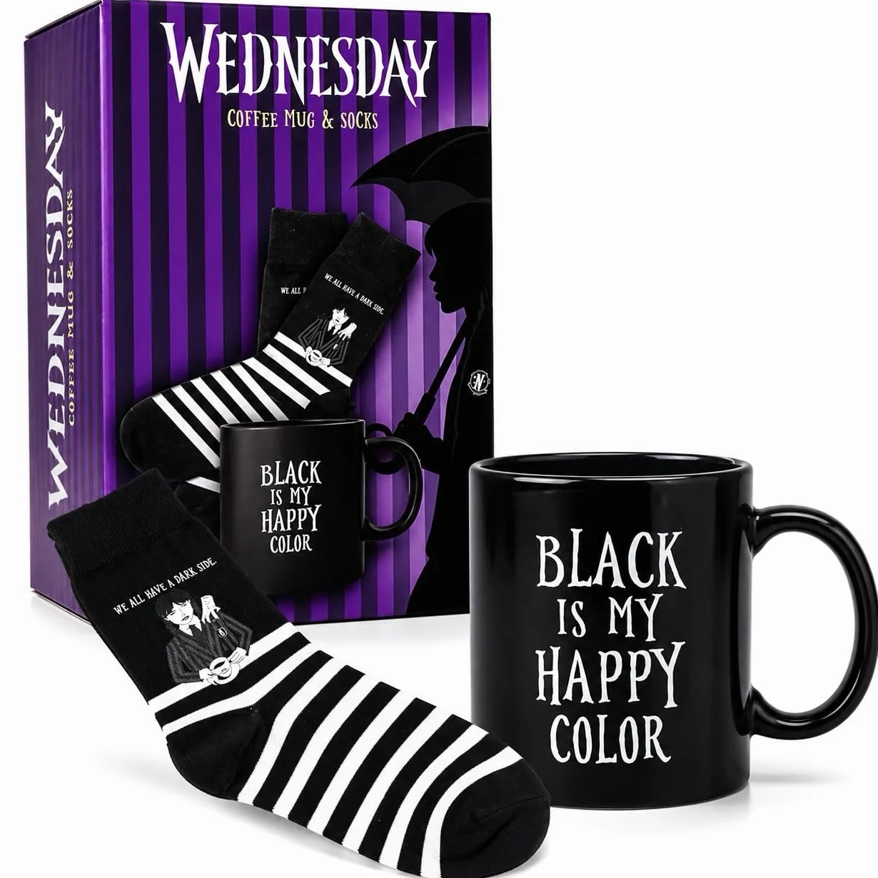 Wednesday filiżanka i ekskluzywne skarpety