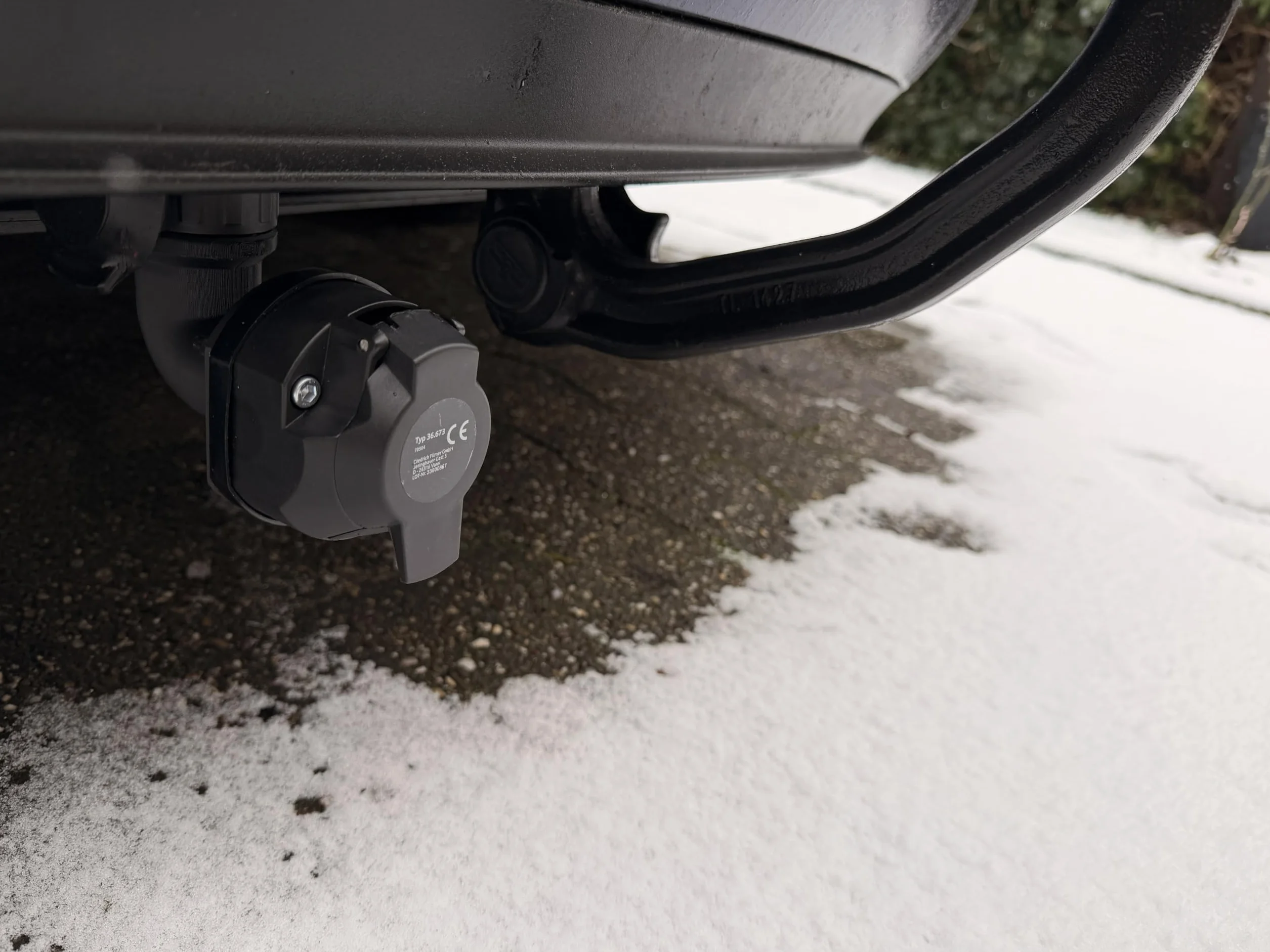 13-pinowy adapter do gniazda przyczepy, kąt 90°, 13-biegunowy, przedłużacz haka holowniczego, kompatybilny z modelem 3