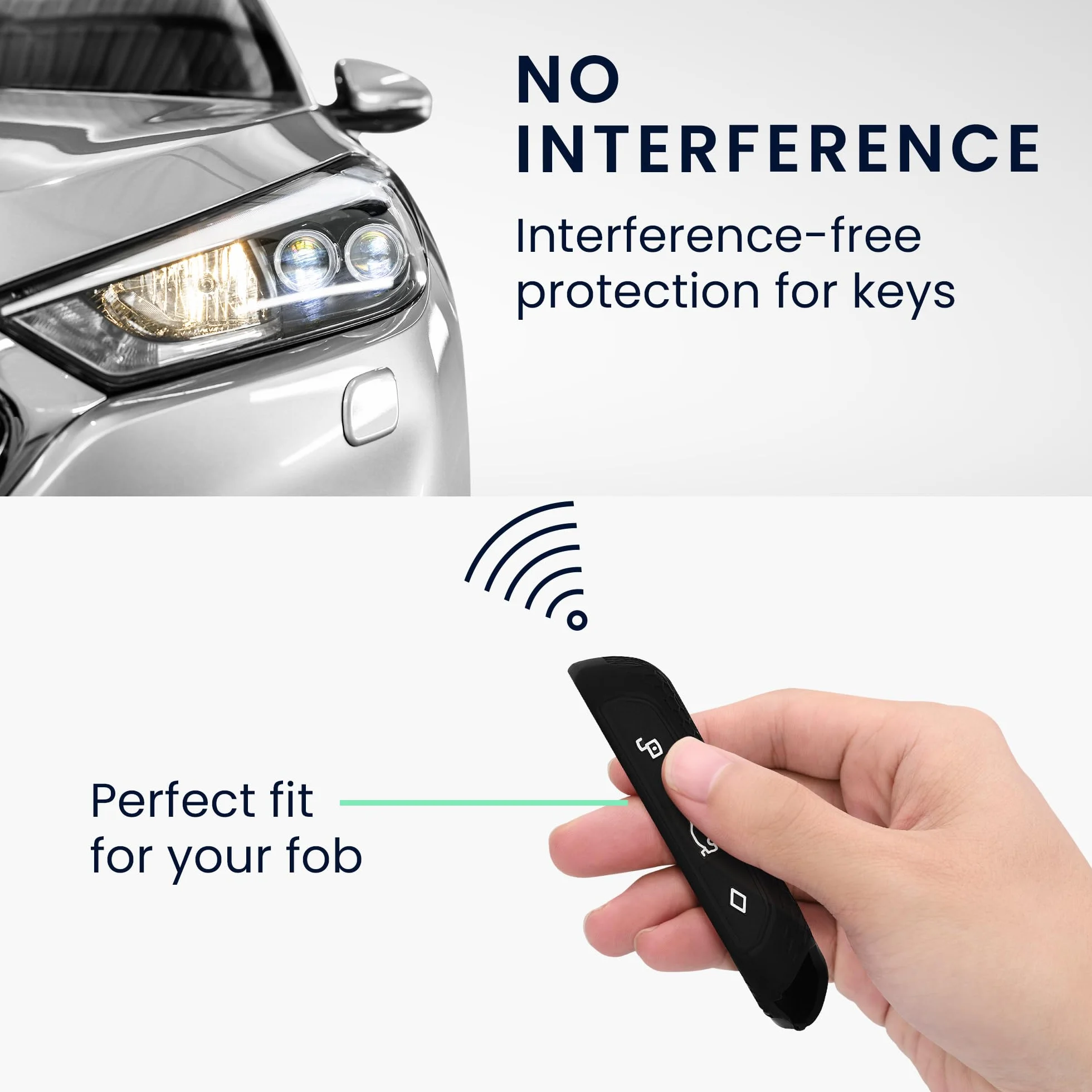 kwmobile Etui ochronne na kluczyki samochodowe, kompatybilne z BMW 4 przyciski, X7, X1, U11, iX ix1, 7, G07, I7, etui na kluczyki z silikonu, w kolorze czarno-pomarańczowym