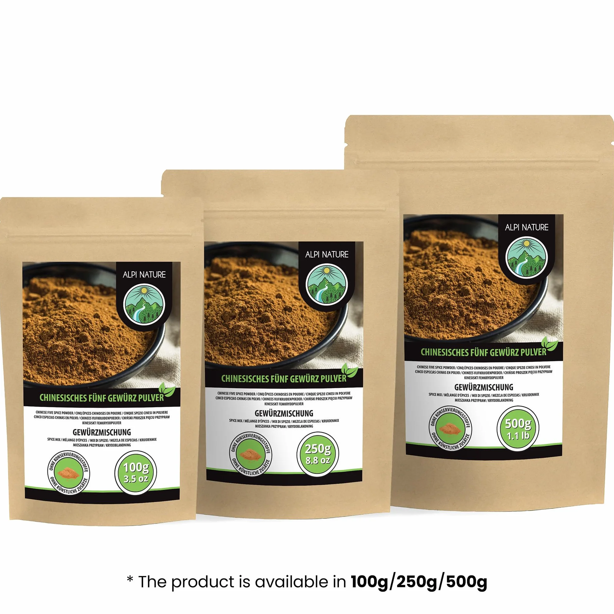 Alpi Nature Chińska Przyprawa Pięciu Smaków w Proszku 250g, Chińska Przyprawa, Proszek Pięciu Smaków