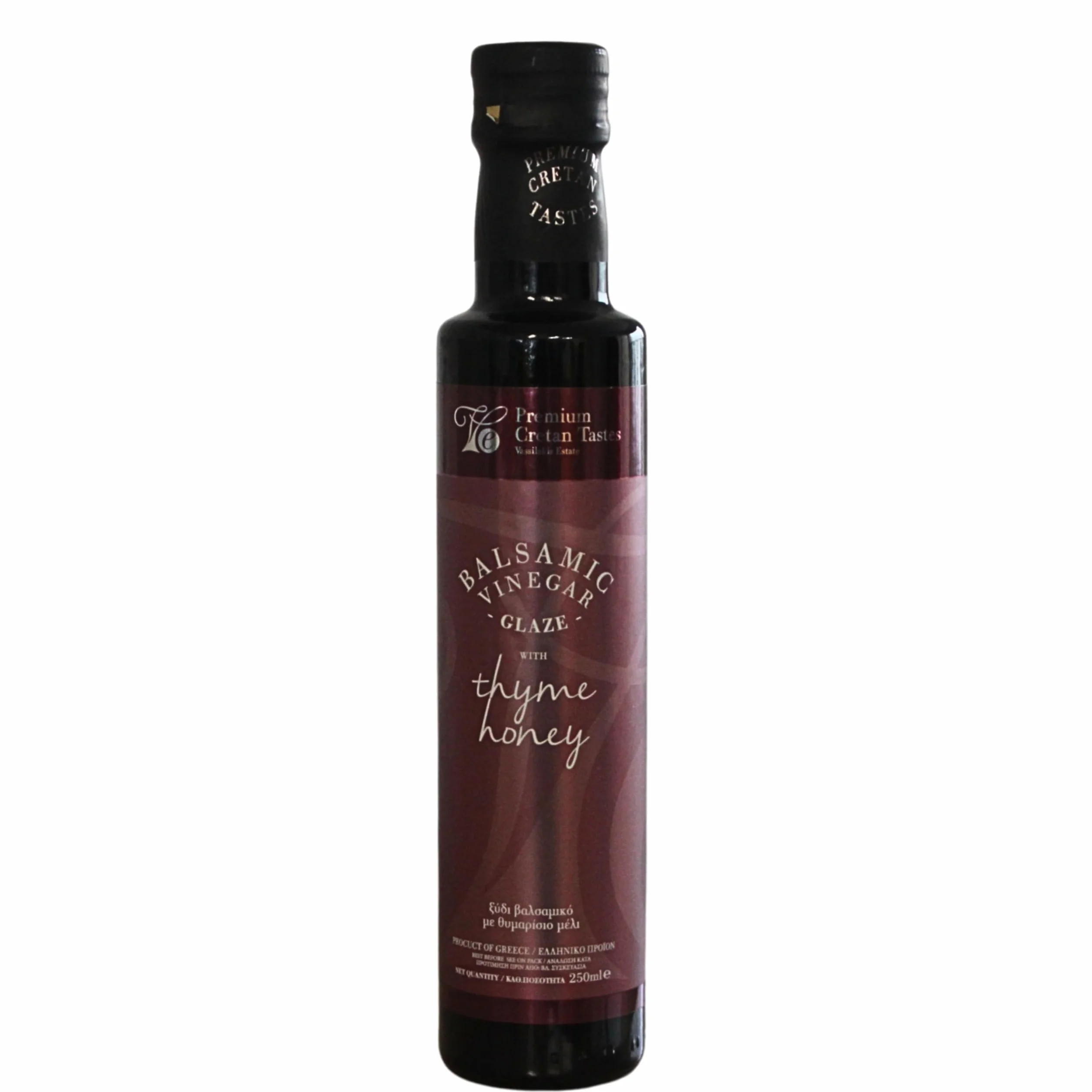 Vassilakis Estate Grecki Ocet Balsamiczny z Miodem Tymiankowym, 250 ml