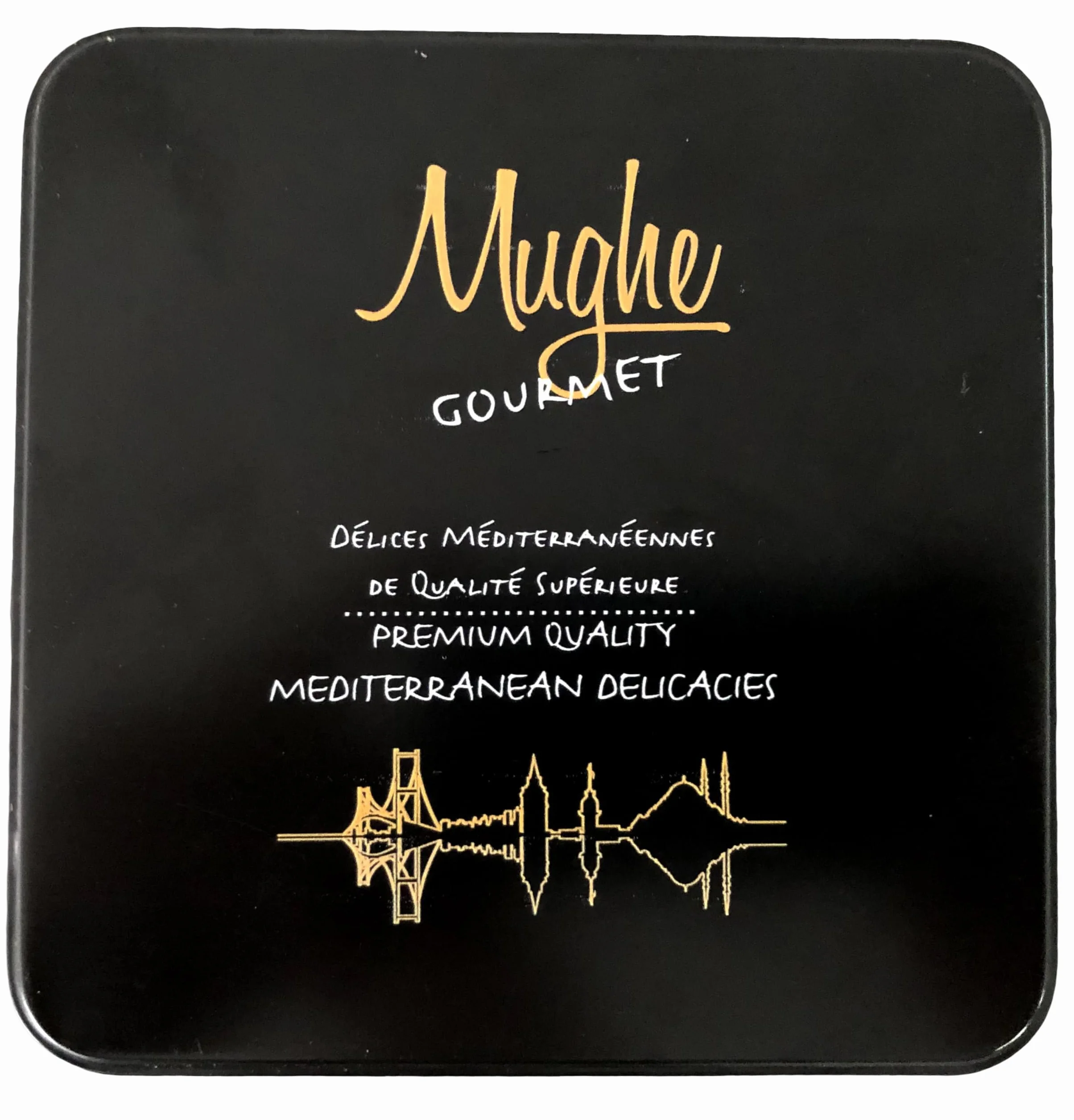 Mughe Gourmet Deluxe tureckie pistacje Baklava zestaw upominkowy 250g, wybranych wypieków Baklawa przysmaki ciasta liściastego, Mix Gourmet słodycze