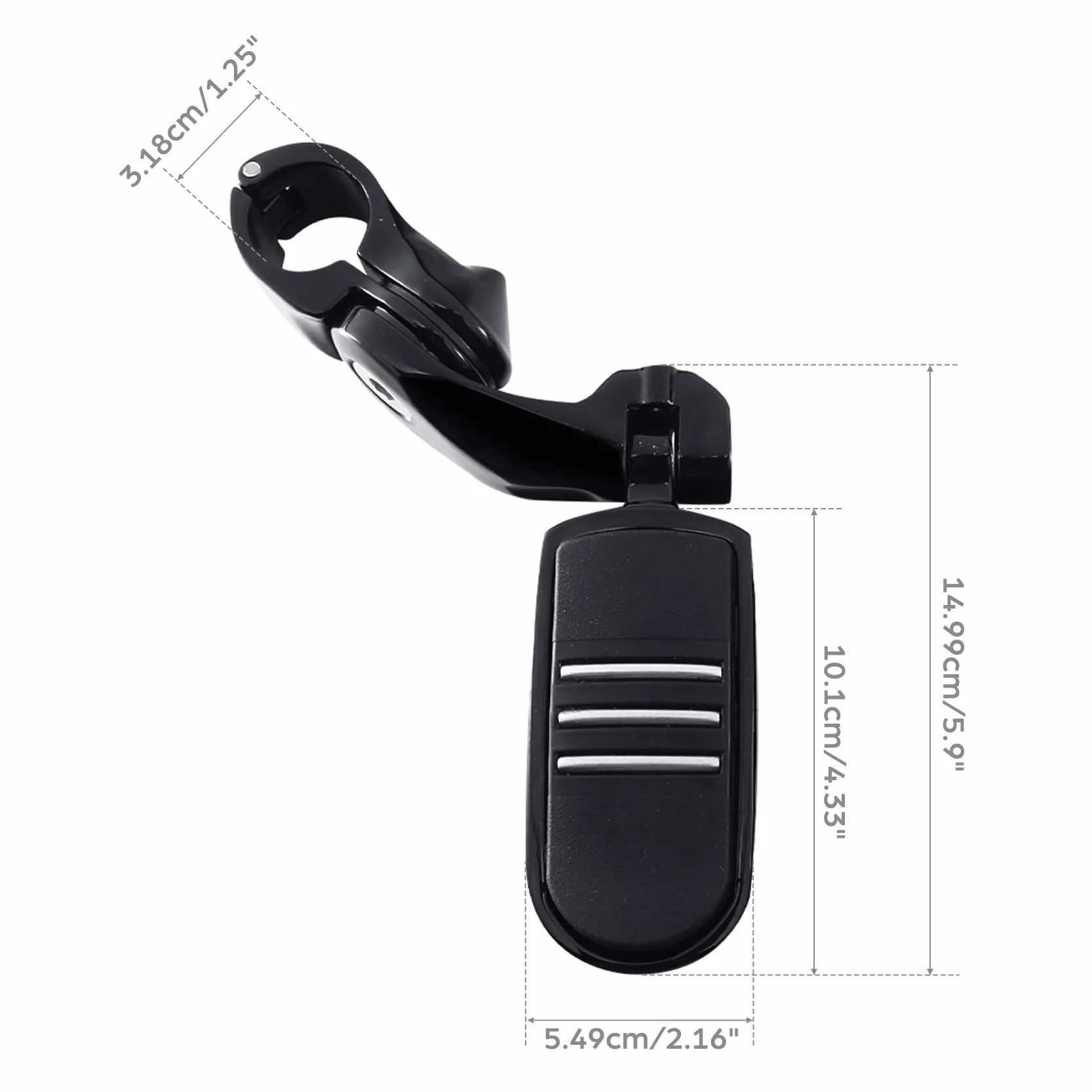 TCMT Podnóżki autostrady 32 mm kompatybilne z Electra Road King Street Glide Touring czarne