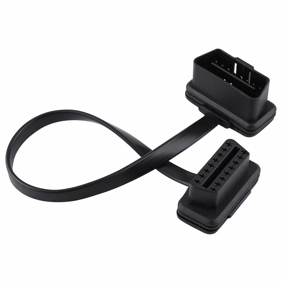Kabel OBD2, Car Auto 16-pinowy męski na żeński przedłużacz kabla OBD2 Adapter diagnostyczny (30 cm)