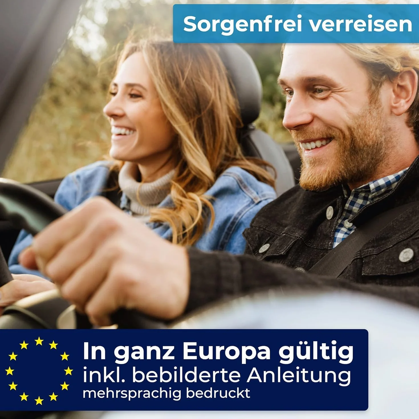Apteczka pierwszej pomocy w 2025 roku dopuszczona do HU [obowiązująca w całej Europie] - w zestawie 2 medyczne maski na twarz - kompletny zestaw pierwszej pomocy [certyfikat DIN 13164] -