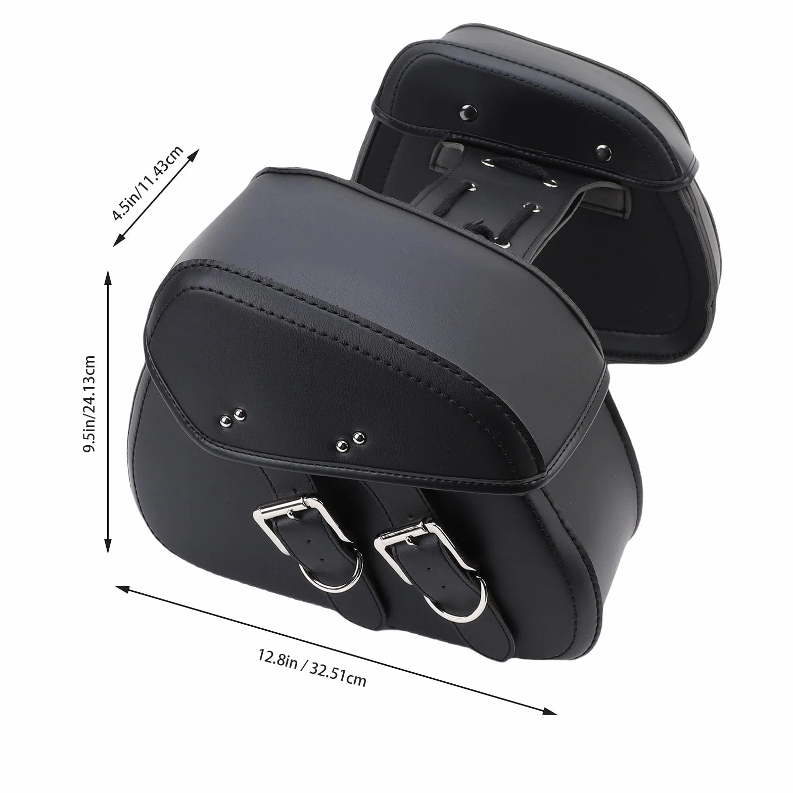 Yosoo Health Gear Boczne Torby Motocyklowe ze Skóry PU 16L Uniwersalne Sakwy Motocyklowe Wodoodporne Regulowane Mocowanie Liny na Niezbędne Rzeczy Z wewnętrzną kieszenią Z Siateczki Zachowującą
