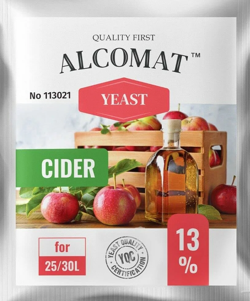 Alcomat drożdże cydrowe do wina jabłkowego 25-30 L 13%