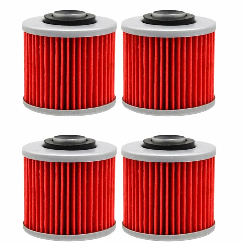 Część zamienna filtra oleju motocyklowego do układu smarowania silnika kompatybilna z XT250 XT400 XT500 XT600 600 E XT600Z XT660 XT660R XT660X XT660Z MT-03 660(4 Pieces)