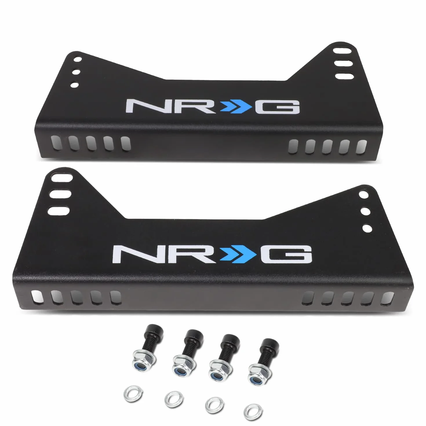 NRG Innovations NRG-RSC-100MB regulowany zestaw wsporników montażowych z miękkiej stali, czarny lakier proszkowy