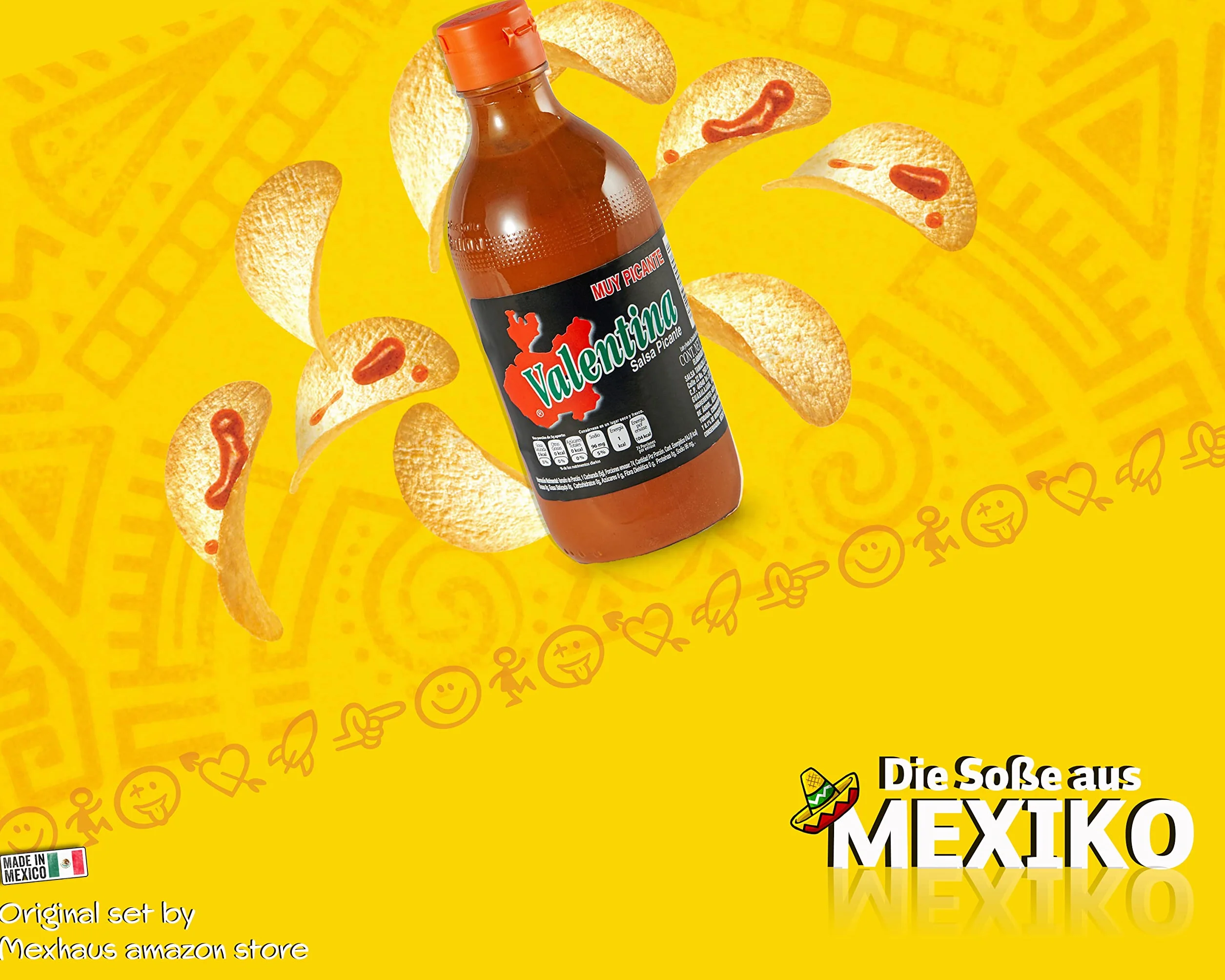 Mexhaus Viva México Collection Valentina ostry sos Mexican Hot Spicy 1 l bezglutenowy