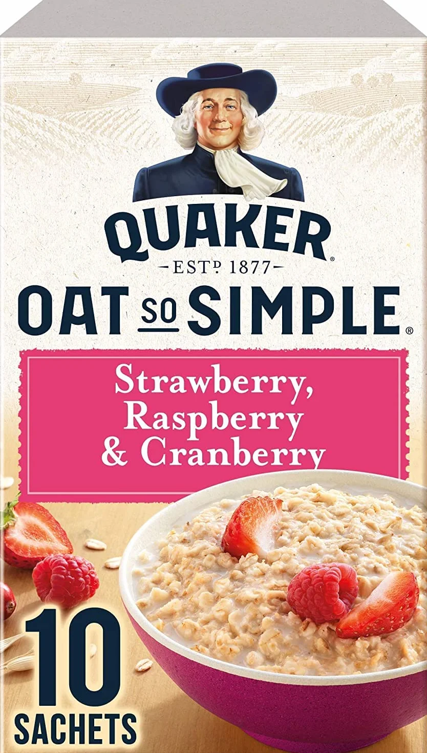 Quaker Oat So Simple Truskawka i Malina 339g