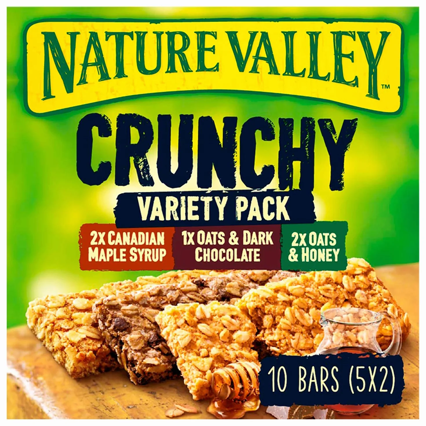 Nature Valley Chrupiące batony pakiet różnorodności, 40 x 42 g