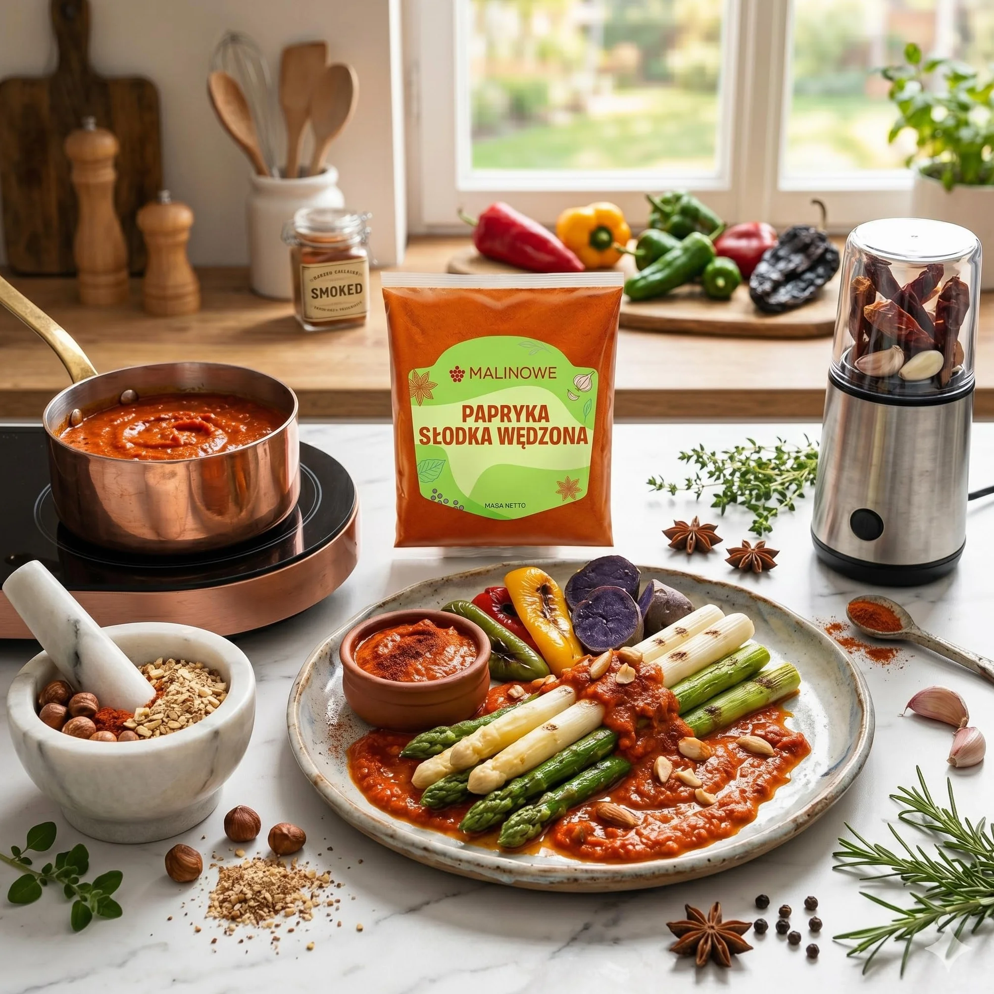 Malinowe PAPRYKA SŁODKA WĘDZONA 100g Aromatyczna Papryka Mielona