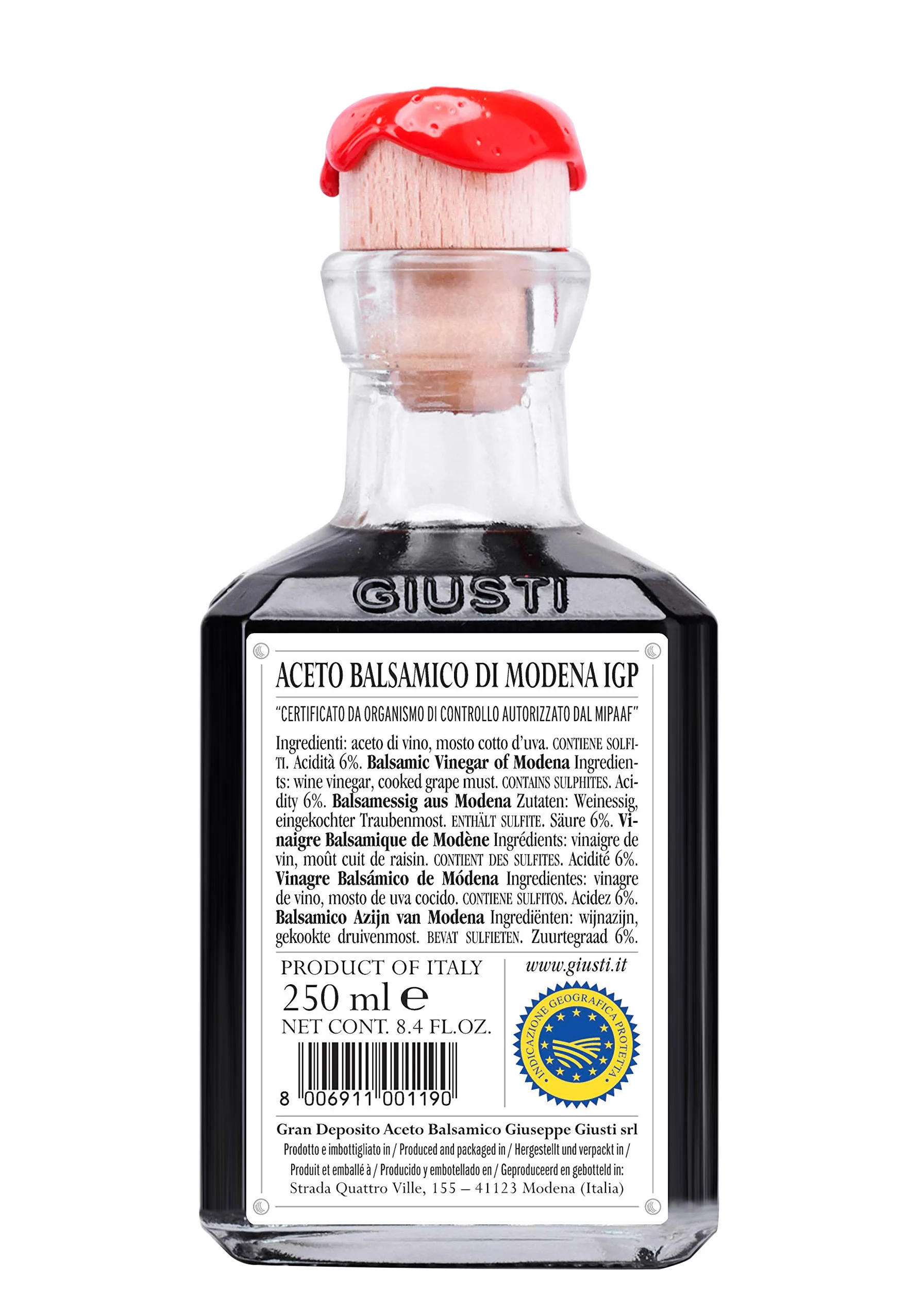 Giuseppe Giusti Aceto Balsamico di Modena ocet balsamiczny 1 srebrny medal Cubica 0,25 l