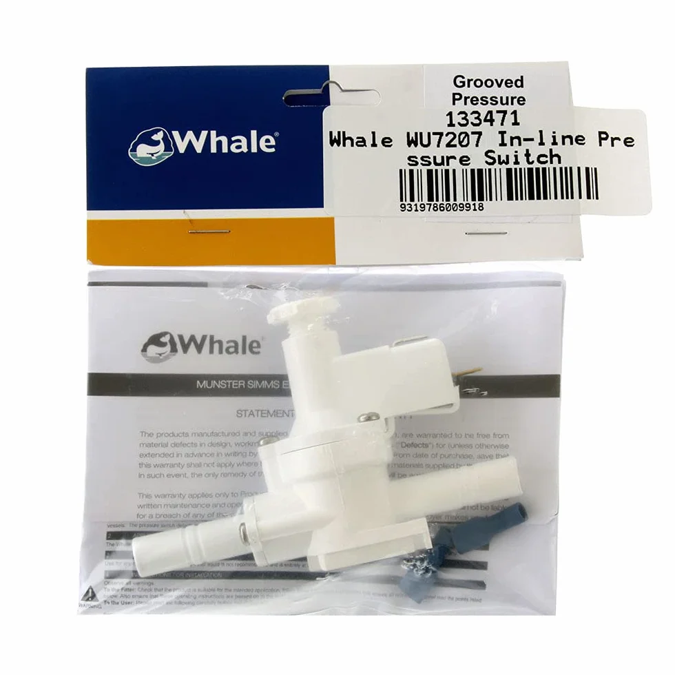 Whale Przełącznik ciśnieniowy WU7207, biały