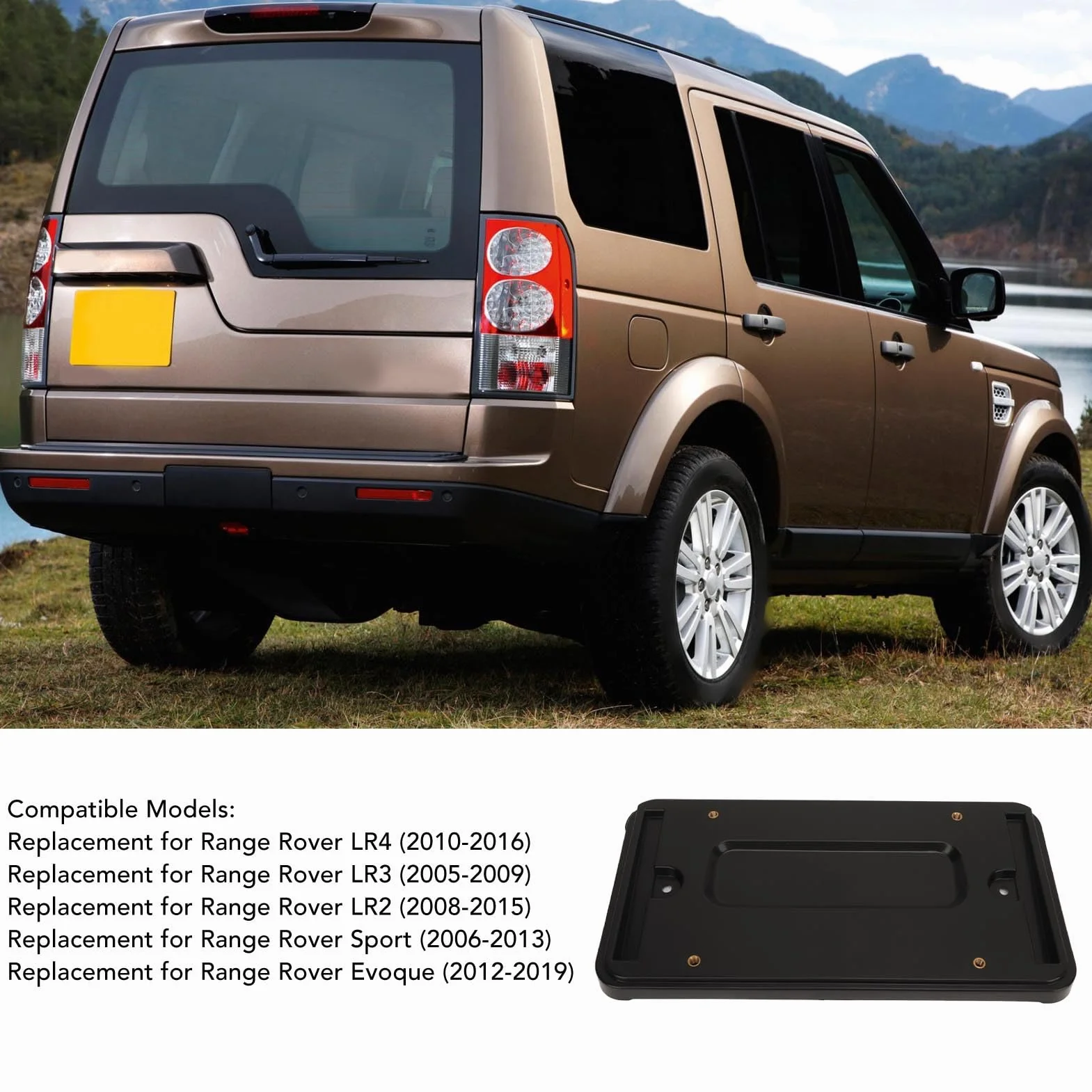 Tylny Wspornik Tablicy Rejestracyjnej LR019327 do Sport LR2 LR3 LR4