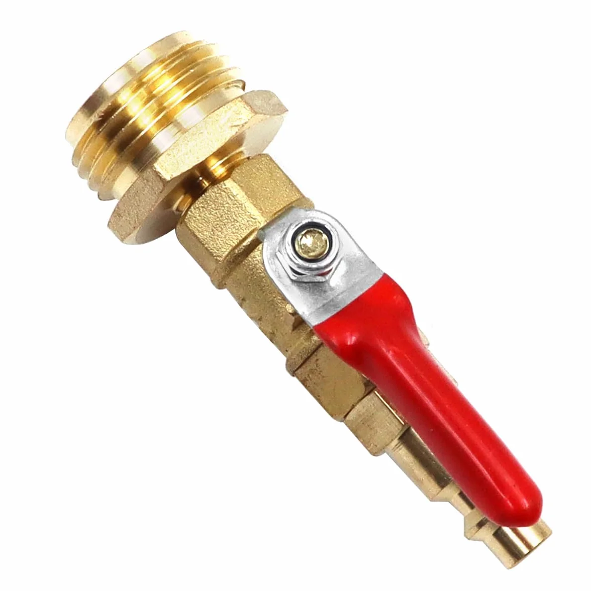 Winterize Blowout Adapter z 1/4 '' męskim szybkim połączeniem i 3/4'' męskim gwintem GHT RV Blowout połączonym z zaworem