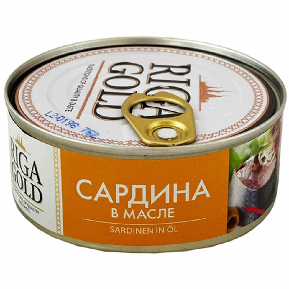 Sardynki atlantyckie w oleju, 3 sztuki (3 x 240 g), ryba Sardina Pilchardus konserwa rybna