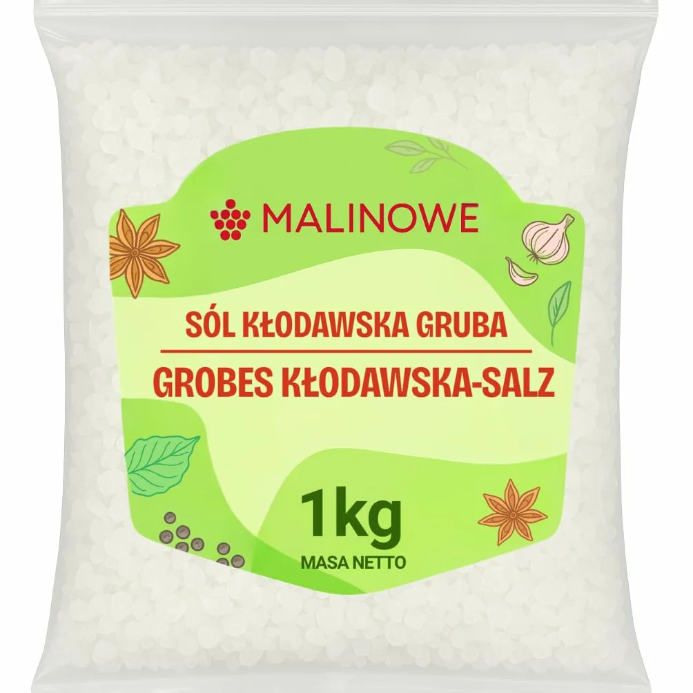 Sól Kłodawska Drobna 1kg Granulowana
