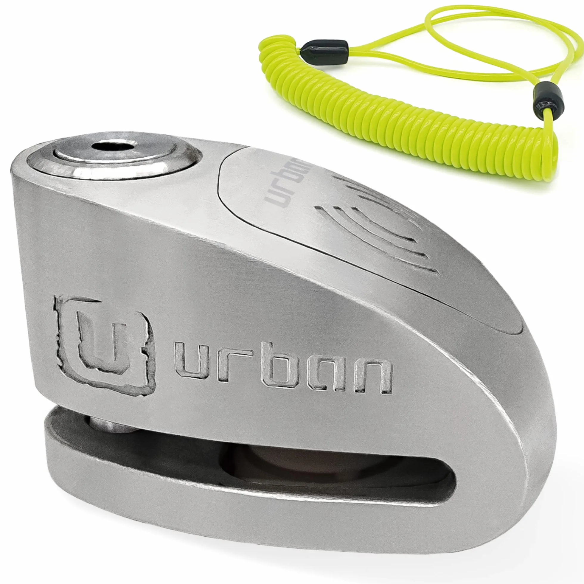 Urban UR910S Blokada Dysku z Alarmem 120 dB Podwójny Zamek 10 mm Homologowany SRA