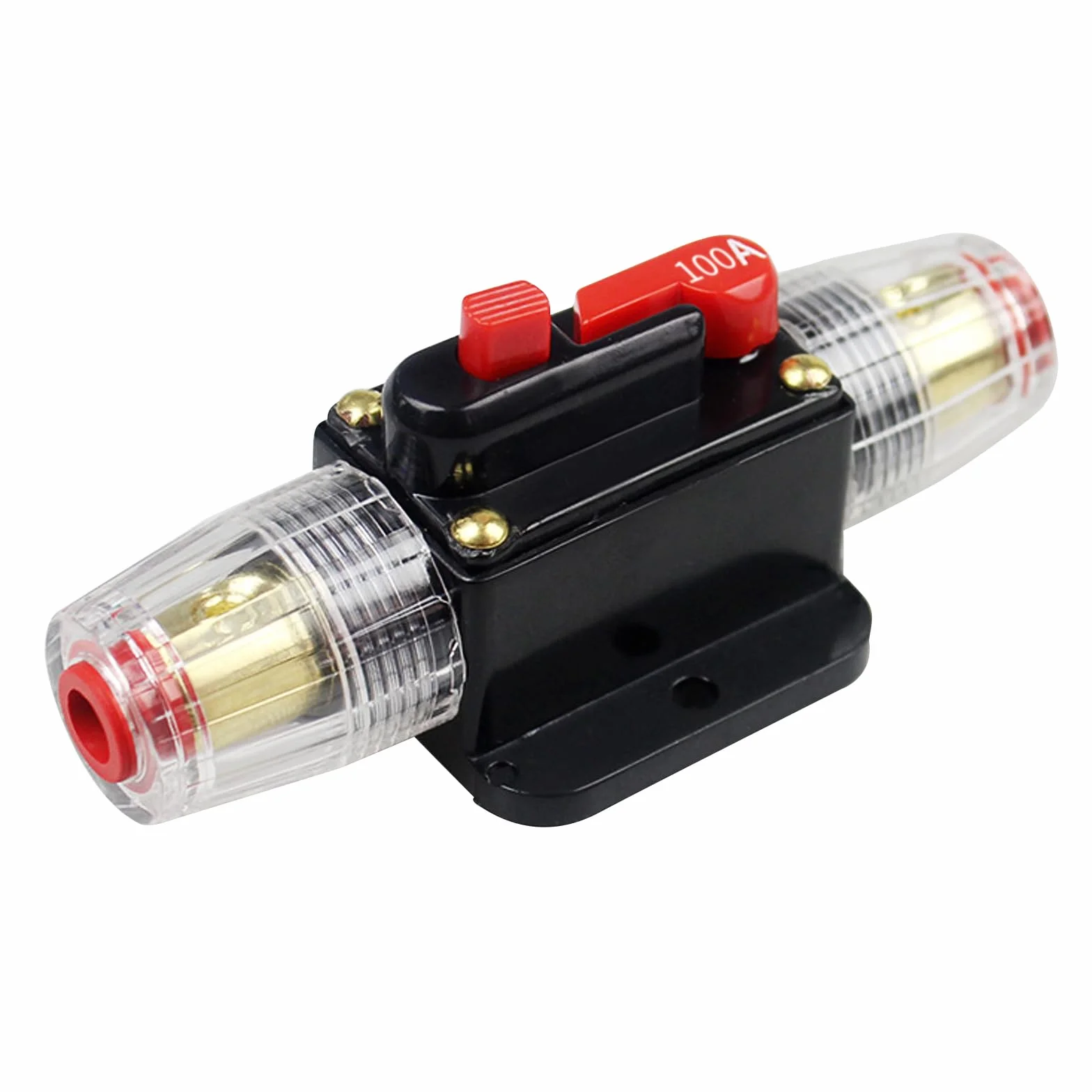 Automatyczny bezpiecznik 12 V-24 V DC, 100 A Inline wyłącznik automatyczny, przełącznik resetowania, bezpiecznik audio do samochodów osobowych, inwerterów solarnych, ochrona systemu, łodzi, samochodów