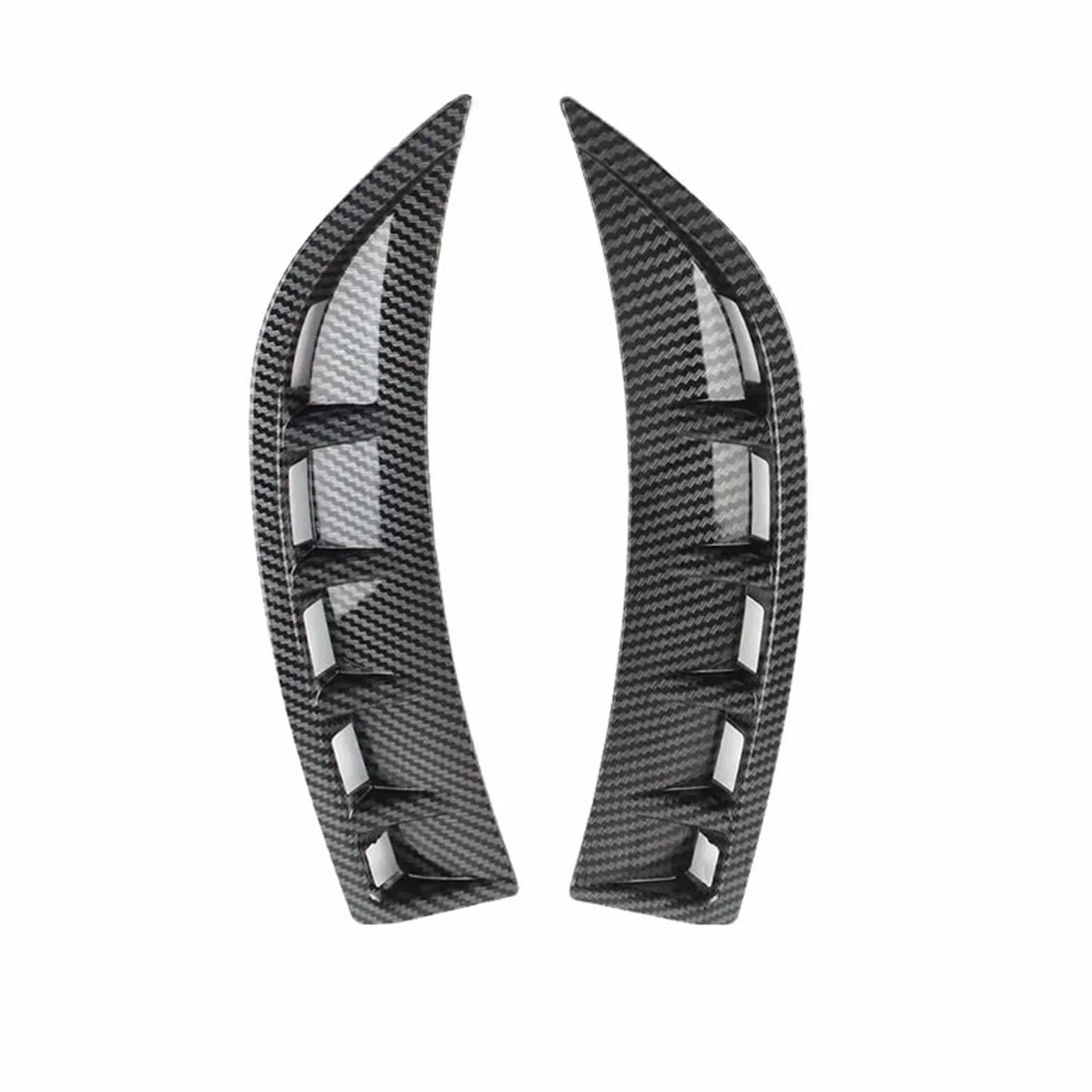 Listwa boczna samochodu Dekoracja Do CLA180 CLA200 2020 2021 | Osłona wylotu powietrza po stronie przedniego zderzaka(Carbon Look)