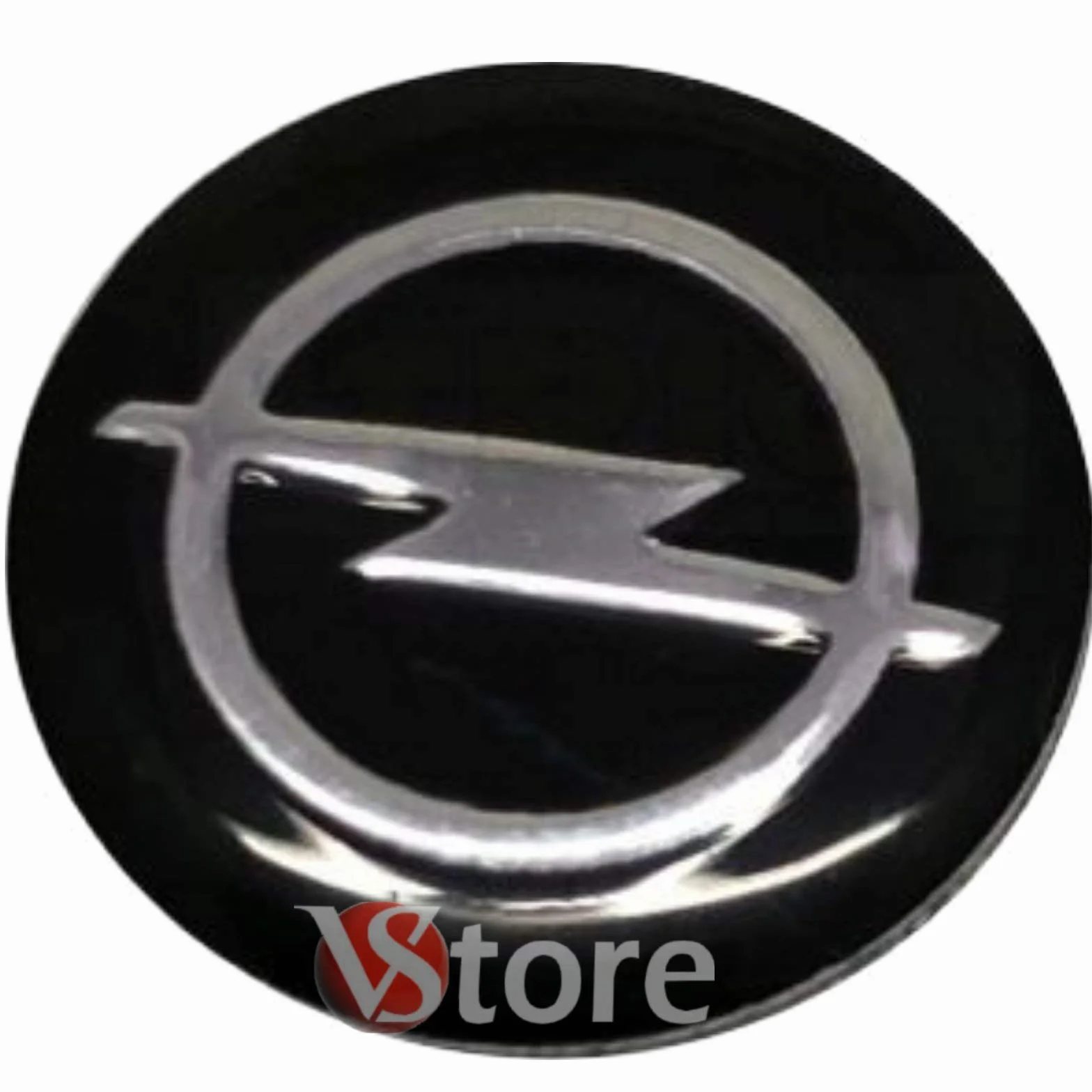 Emblemat na kluczyki samochodowe 14 mm czarny metalowy zestaw 2 szt