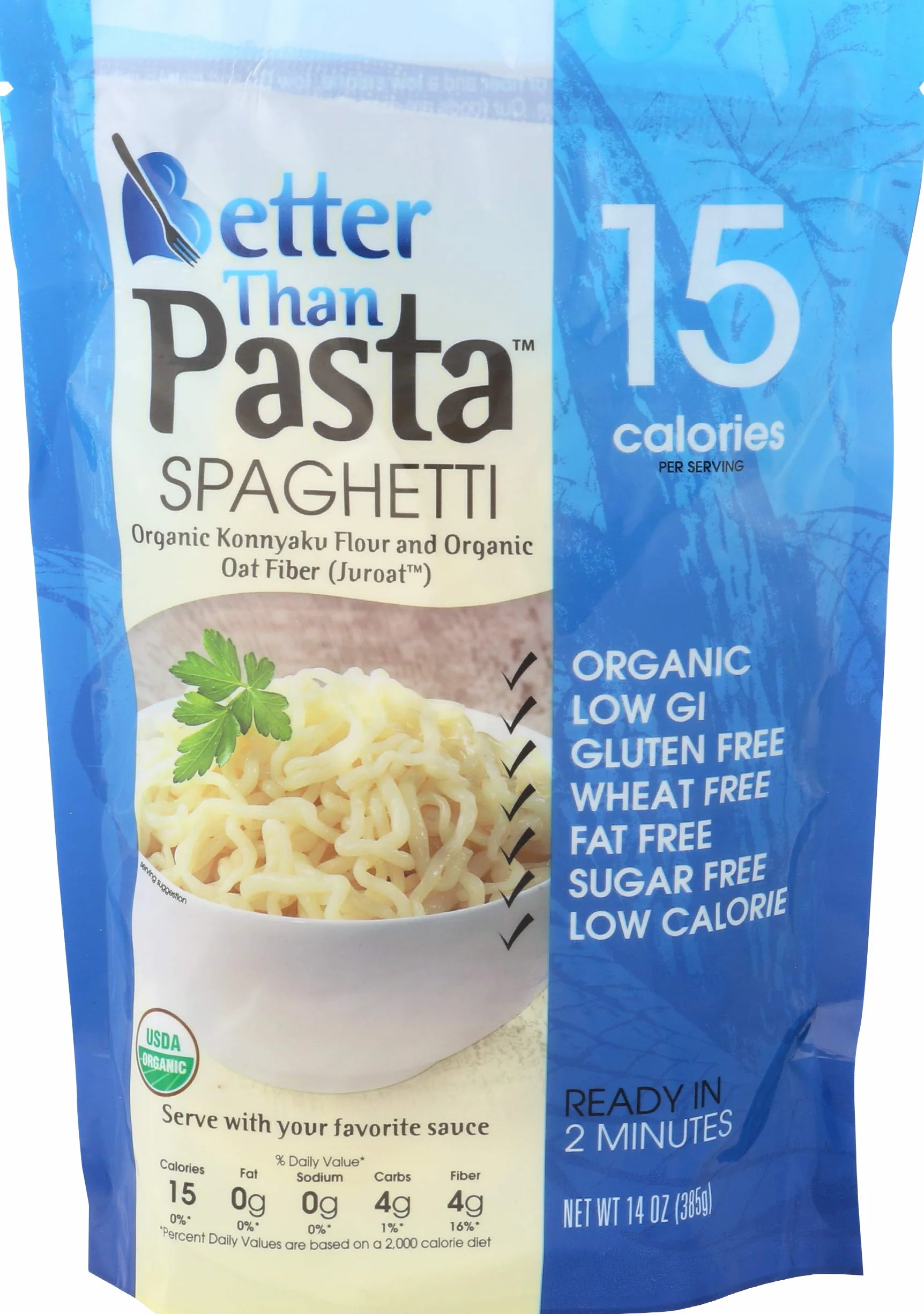 MAKARON KONJAC SPAGHETTI BEZGLUTENOWY BIO 385 g - BETTER THAN FOODS