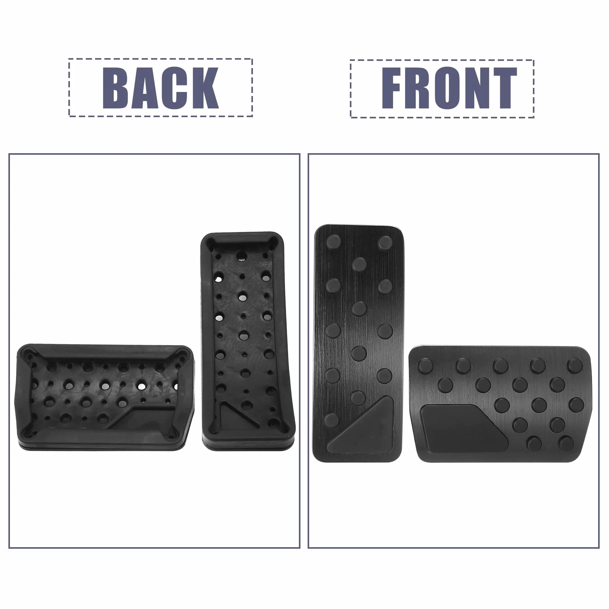 Unifizz 1 zestaw klocków pedału hamulca samochodowego osłona pedału gazu czarna do Jeep Grand Cherokee dla Dodge Durango 2011-2021