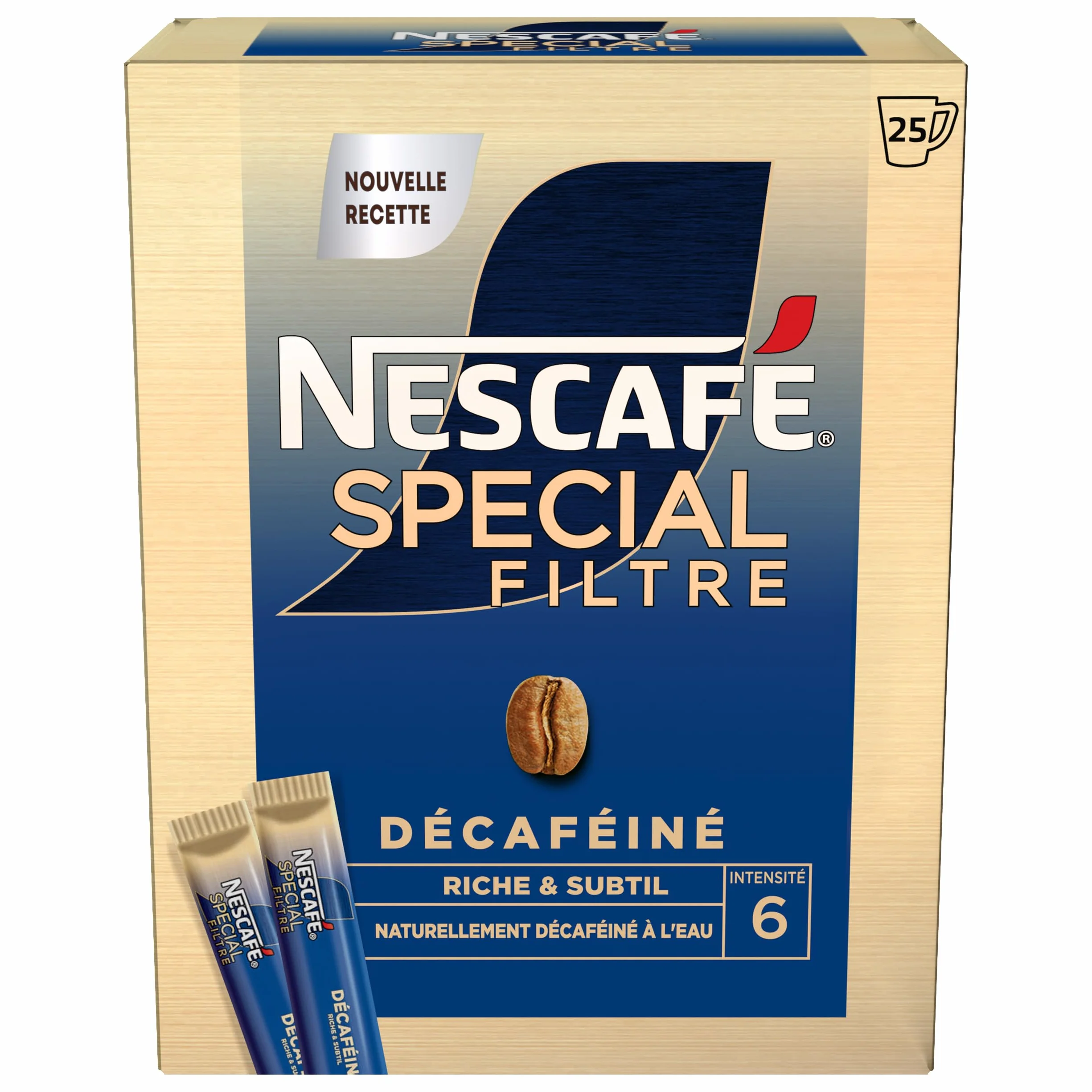 Nescafé Specjalny filtr rozpuszczalny bezkofeinowy, 25 x 2g