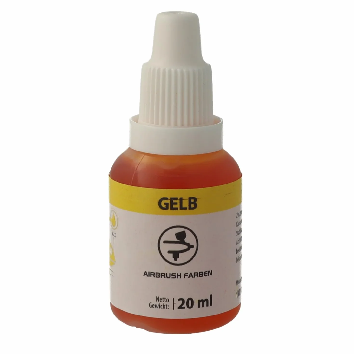 Bakeryteam Airbrush barwnik spożywczy żółty/żółty 20 ml