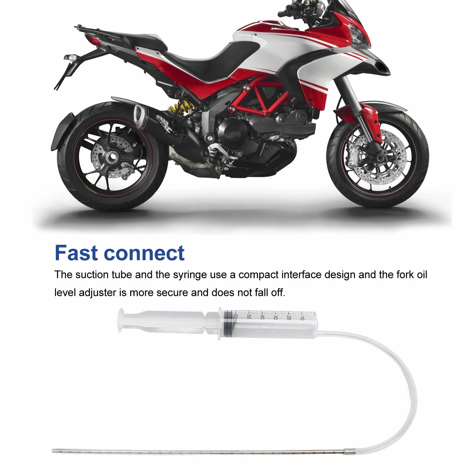Motorcycle Fork Oil Level Tool,Fork Oil Level Tool Kit,Fork Oil Level Gauge Universal Fork Oil Level Adjustment Measuring Tool for Motorcycle for Checking And Adjusting Oil Level