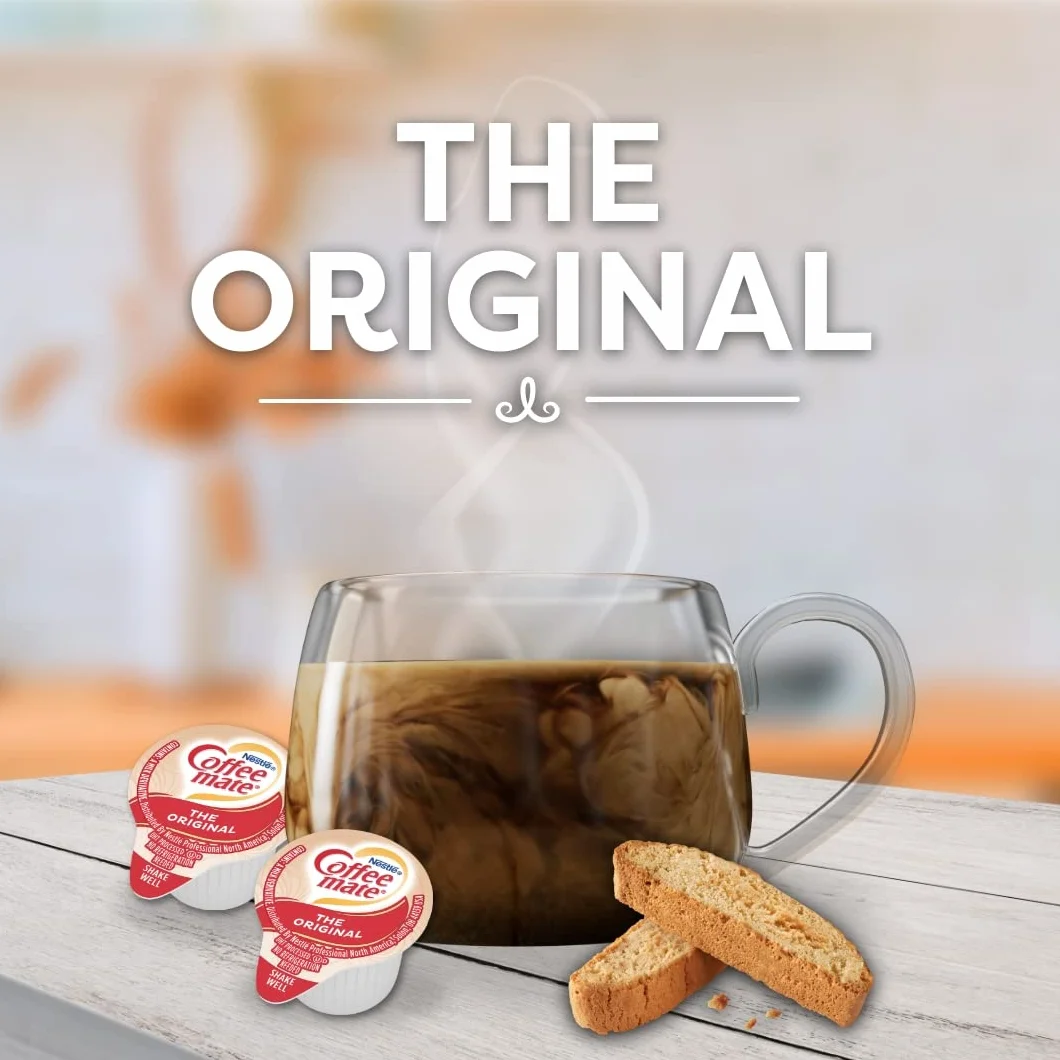 Coffee-mate Coffee Creamer Liquid Singles, oryginalny, 24 liczba (opakowanie 4 szt.)