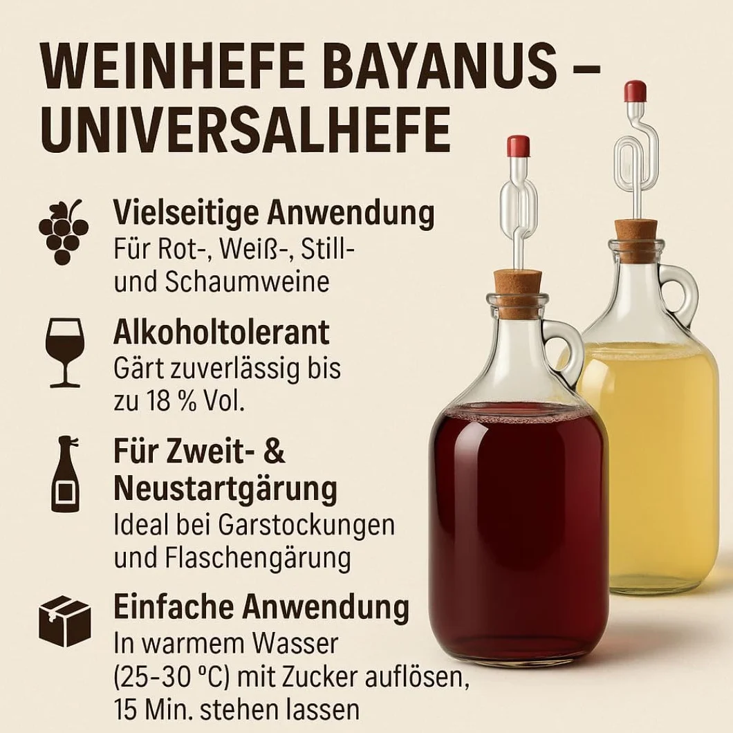 Drożdże do wina - Bayanus G995 - Drożdże Winiarskie | Drożdże do Fermentacji