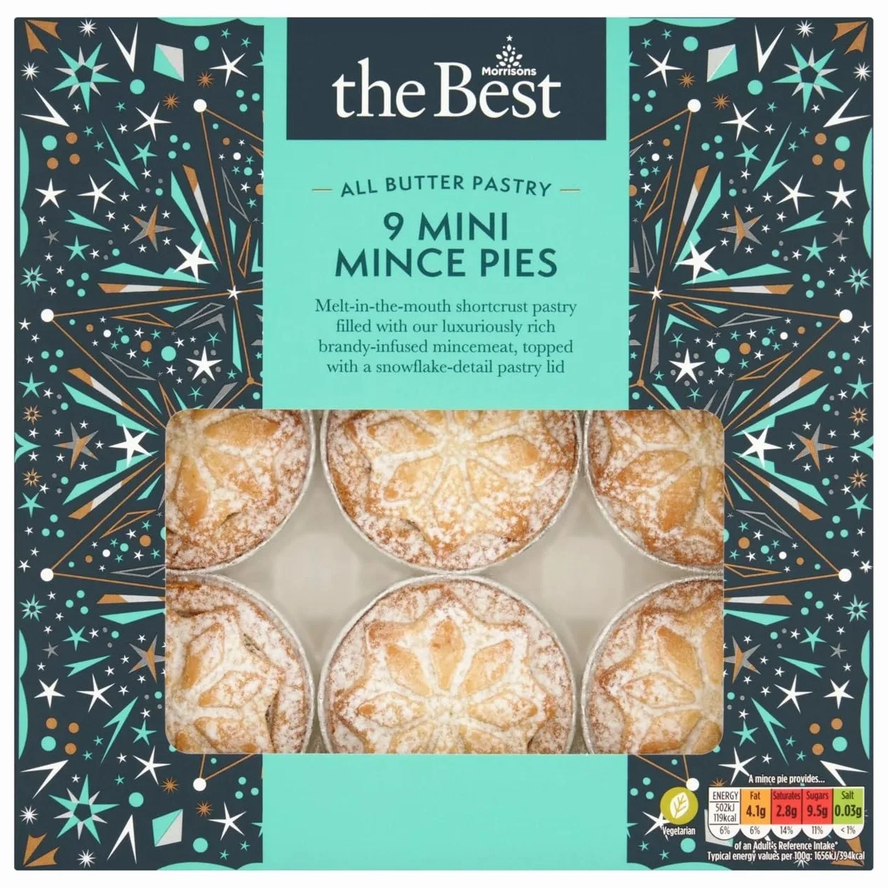 Morrisons Mini Mince Pies, 9 sztuk
