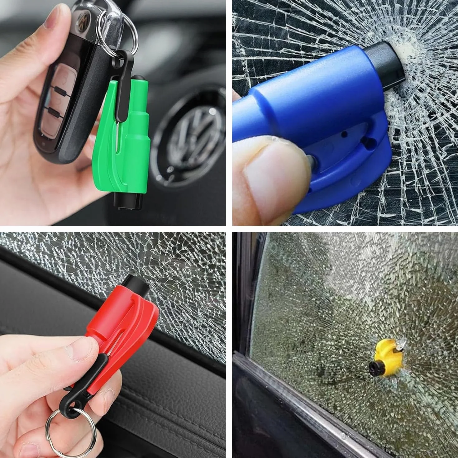 8 x 2 w 1 narzędzie do ucieczki z samochodu, narzędzie ratunkowe, klucz do bezpieczeństwa samochodu, młotek awaryjny, zbijak do szyb, łamacz szyb, narzędzie ratunkowe z ostrzem do cięcia pasów, łamacz