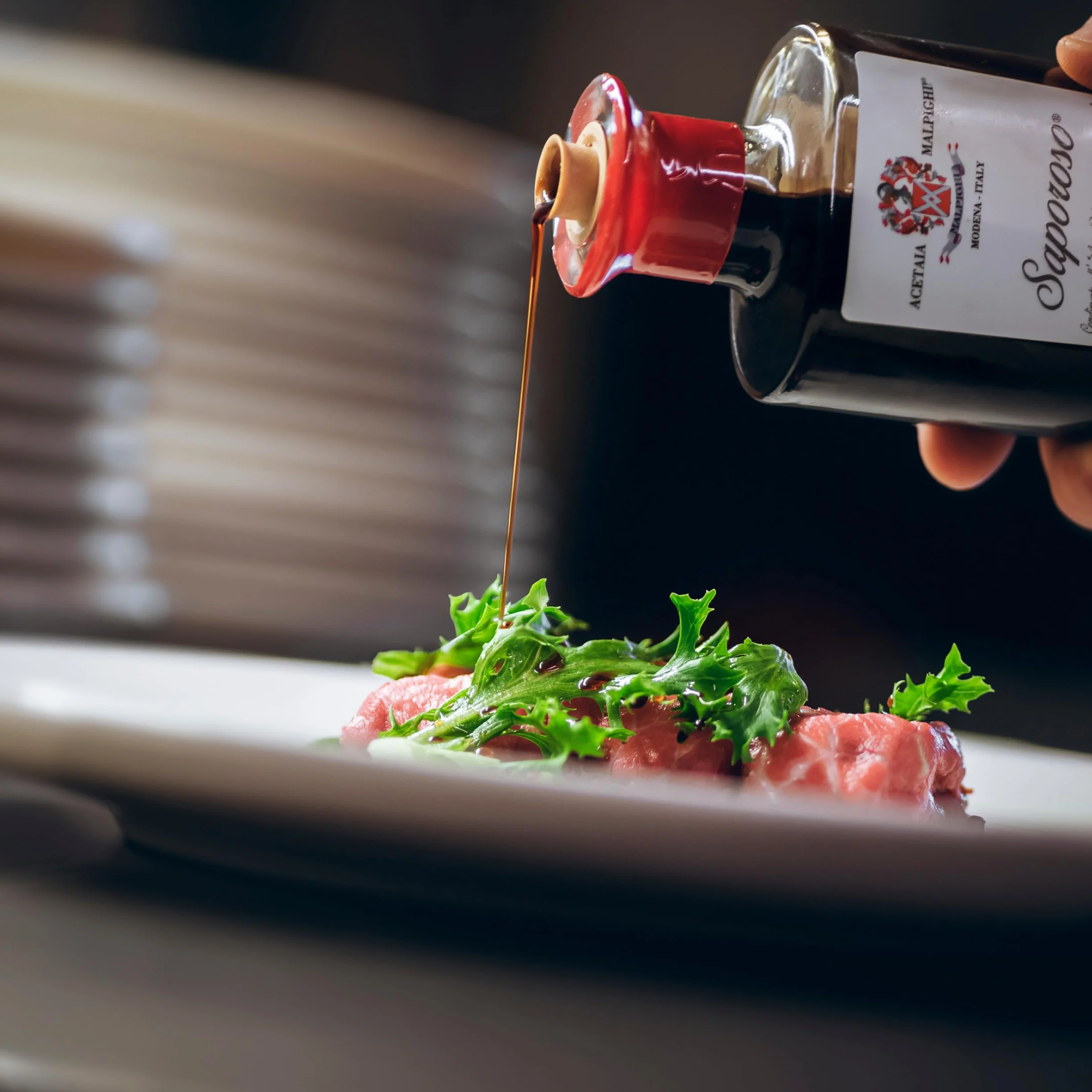 Acetaia Malpighi Kondiment z Balsamicznym Octem z Modeny IGP Saporoso 200 ml Leżakowany 6 lat