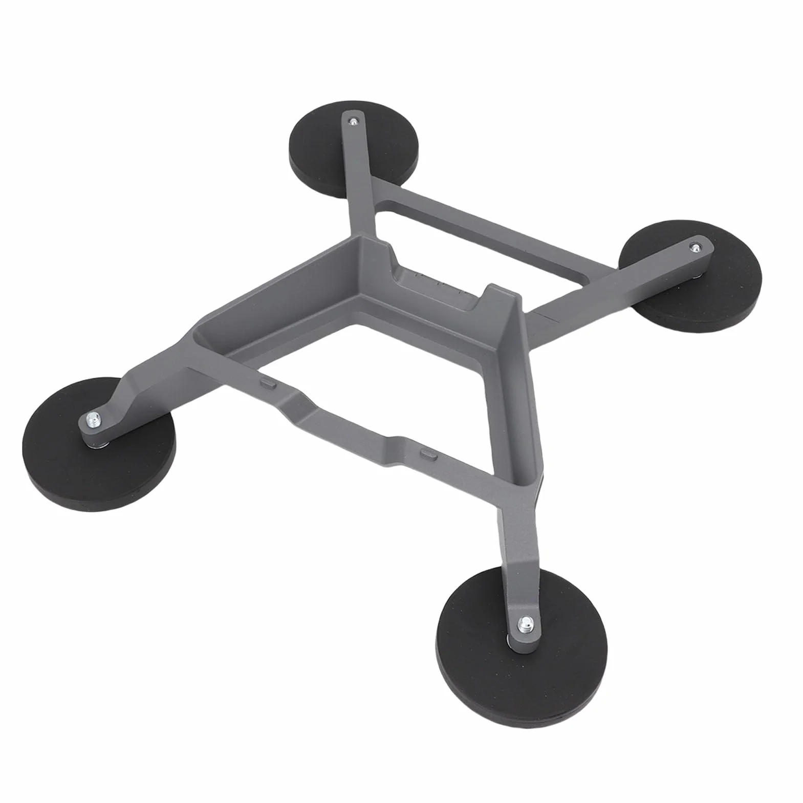 Generic Odporny na Wstrząsy, Wiatroszczelny, Wiatroszczelny Uchwyt Dachowy do Samochodu Satelitarnego ze Stali Nierdzewnej z 4 Silnymi Magnesami do łodzi Kempingowej, Szary, 1 Sztuka — Po Wyjęciu z