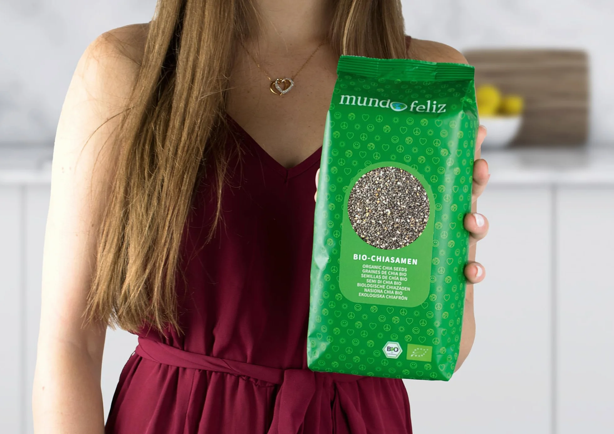 Mundo Feliz Organiczne Nasiona Chia, 500 G (4-Pak)