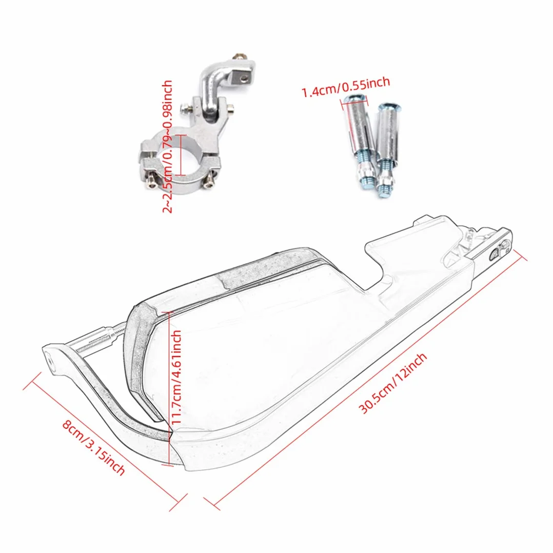 Ochraniacz na dłoń do kierownicy uniwersalny Motocykl Motocross Roller Wiatroodporny 22mm 25mm 28mm Ochraniacz na kierownicę Motocykl Wyposażenie ochronne (A)