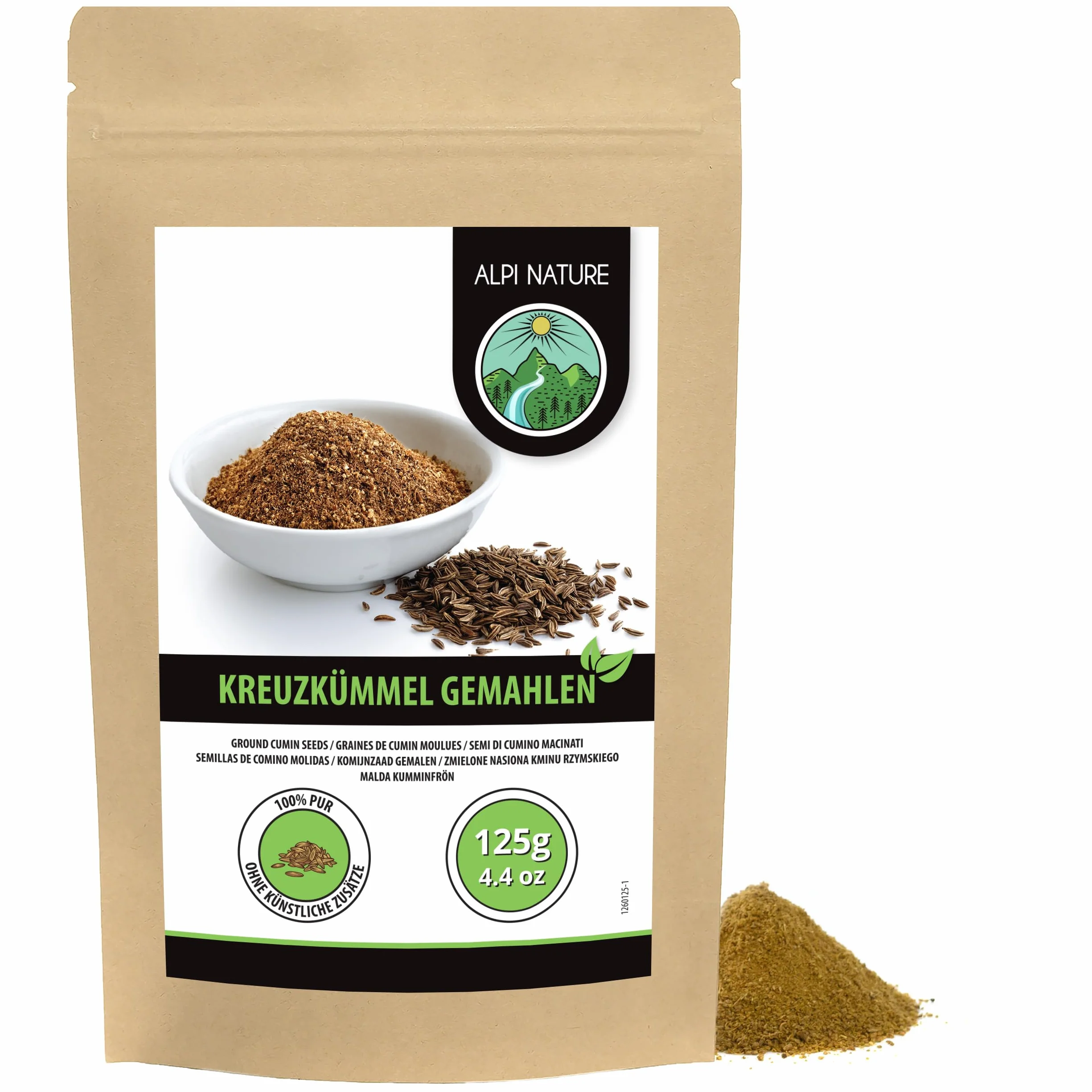 Alpi Nature Proszek z Kminu Rzymskiego 125g Mielone Nasiona