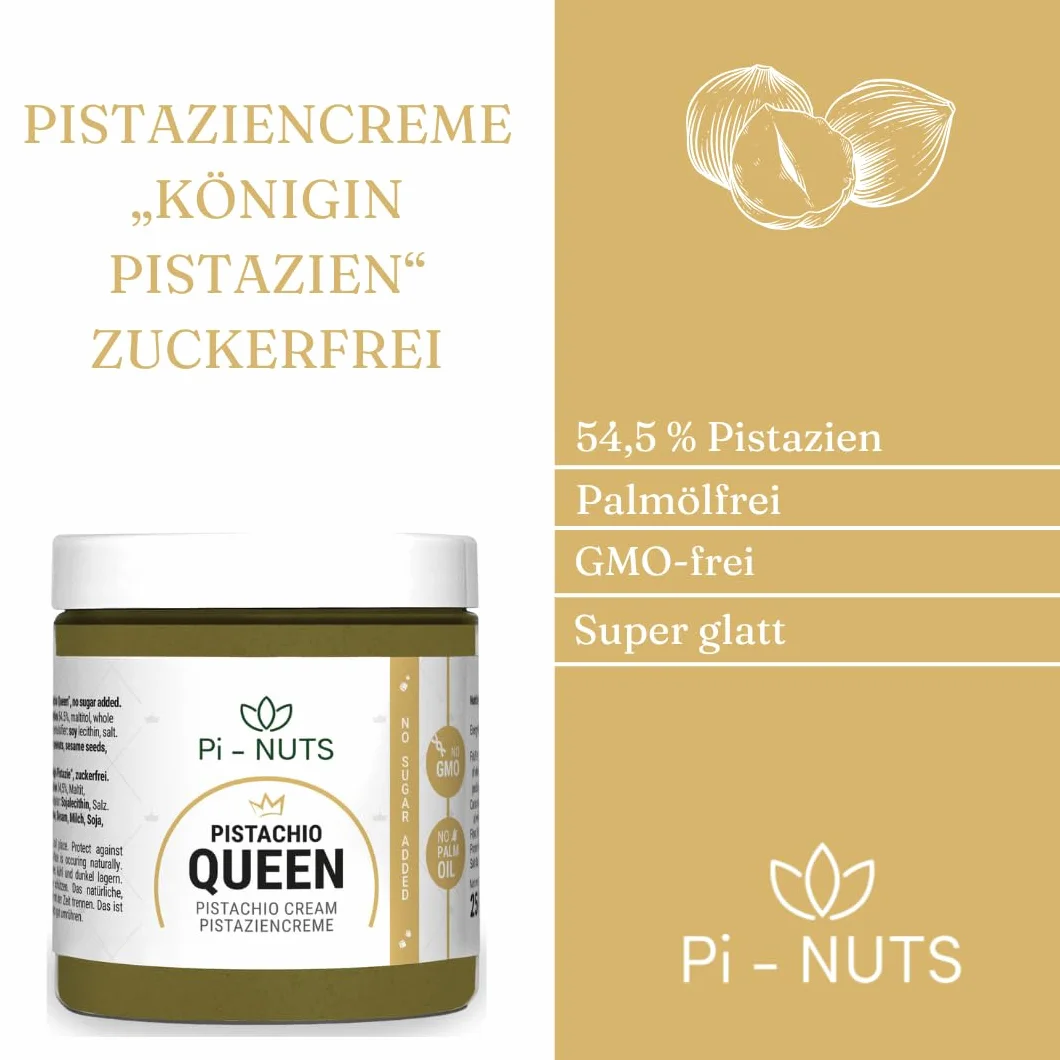Pistacjowy Krem Pistacjowy Królowa Pistacja 250g Bez Dodatku Cukru