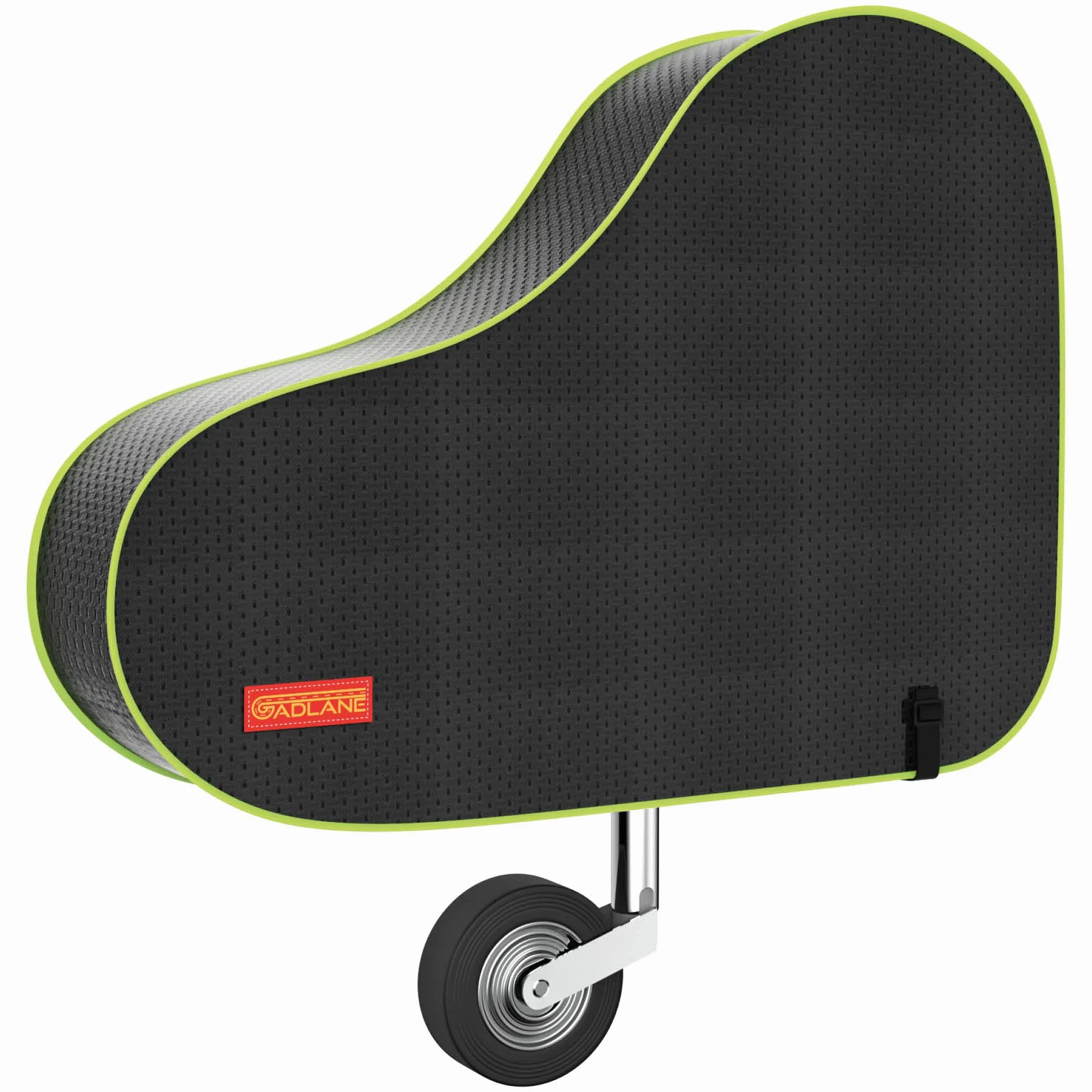 GADLANE Pokrycie dyszla przyczepy kempingowej z paskiem - wodoodporna osłona dyszla, 62 cm x 90 cm, wytrzymała nylonowa z zielonym fluorescencyjnym paskiem, dla większości przyczep kempingowych